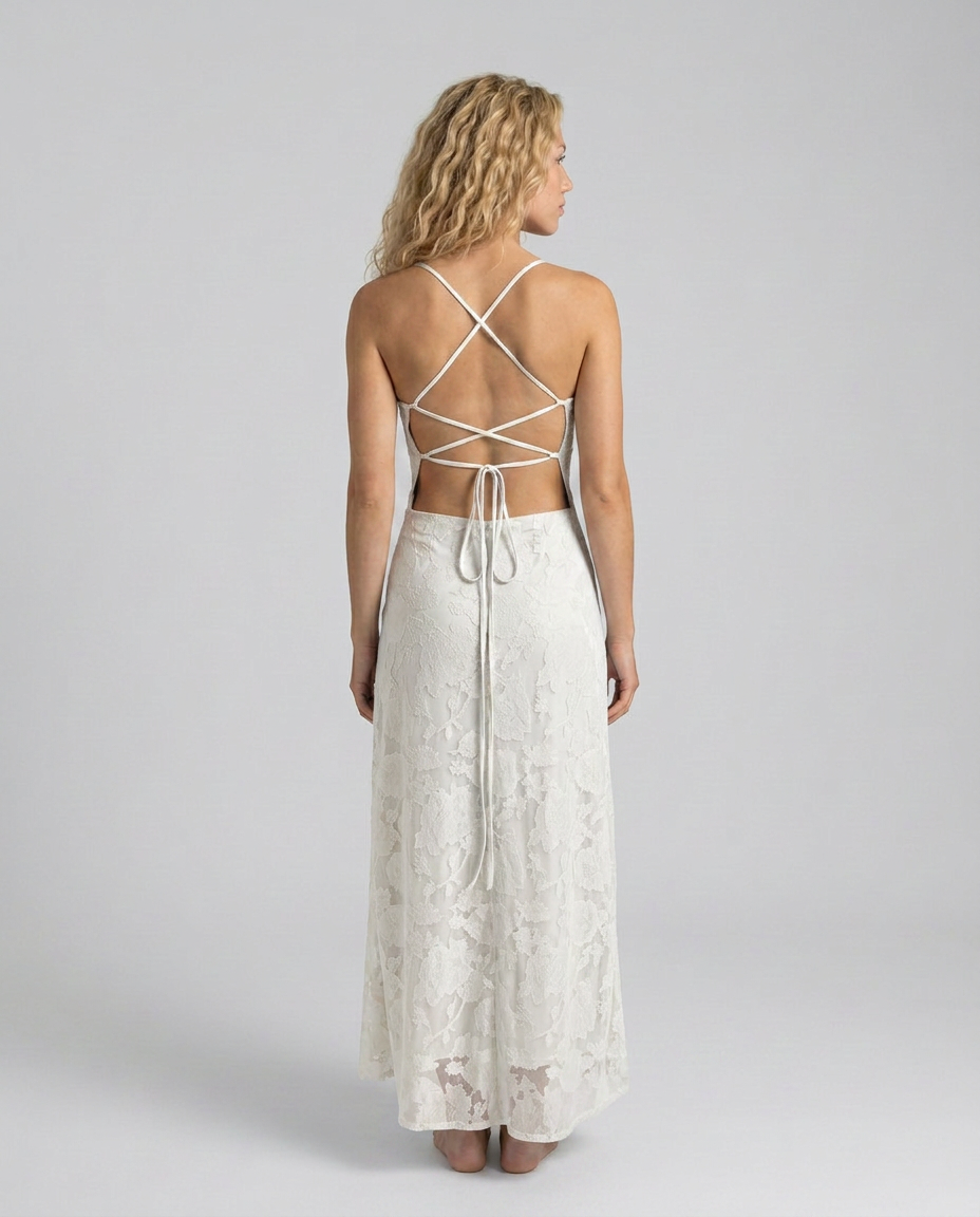 Solène | Halter Neck Floral Maxi Dress