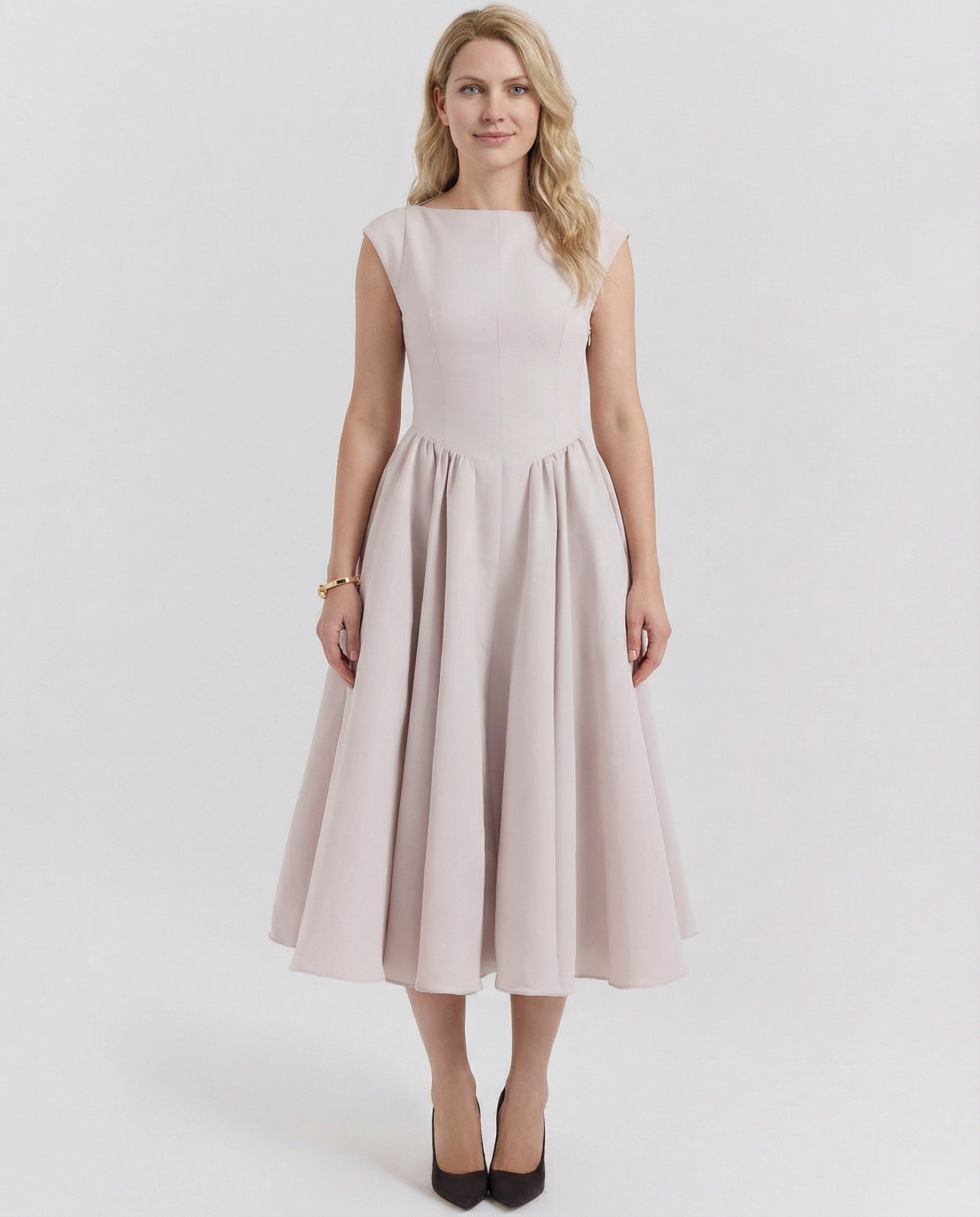 Hazel | Open-Back Midi Dress