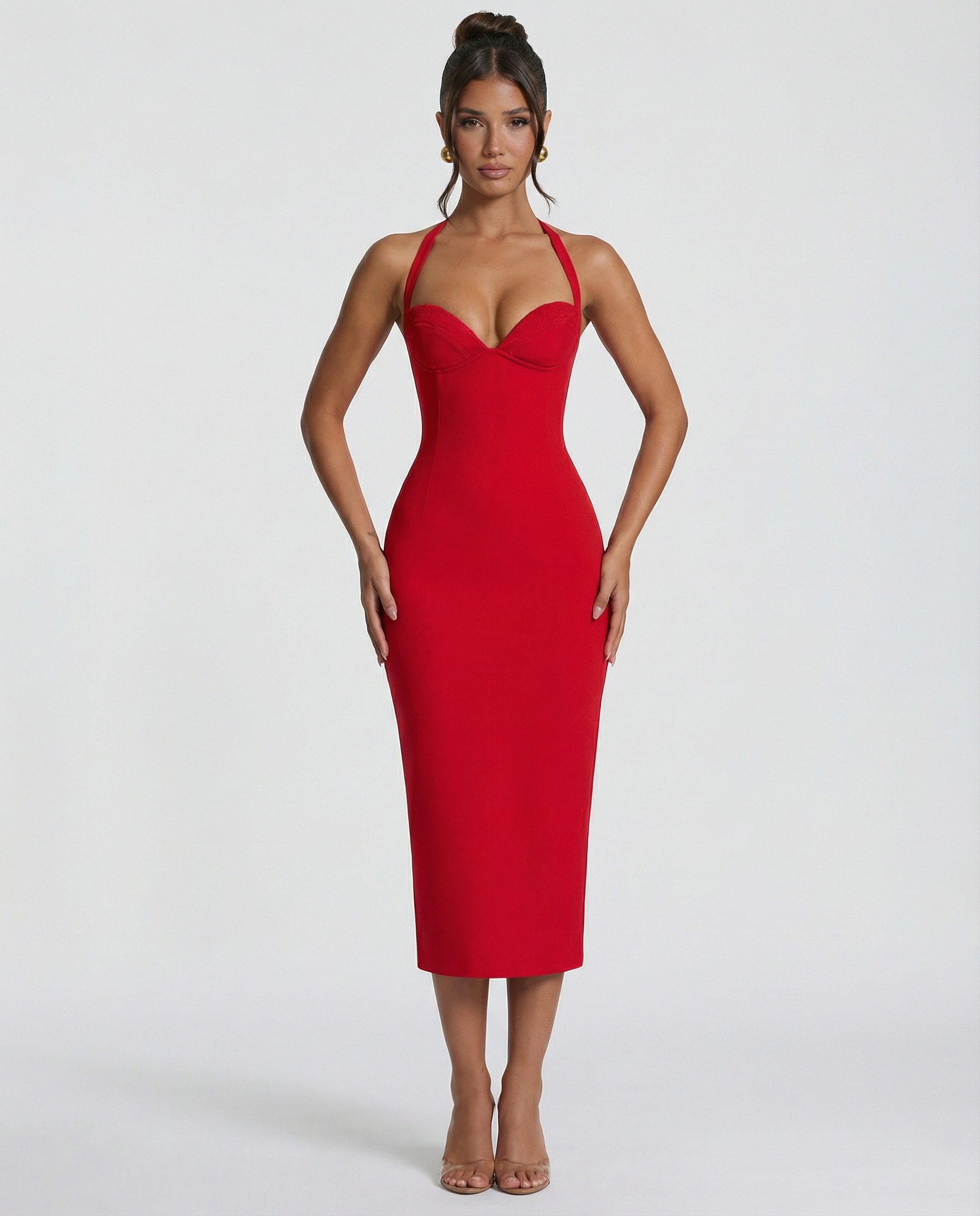 Women's Lace Midi Dress Liliana Women's Lace Midi Dress Liliana