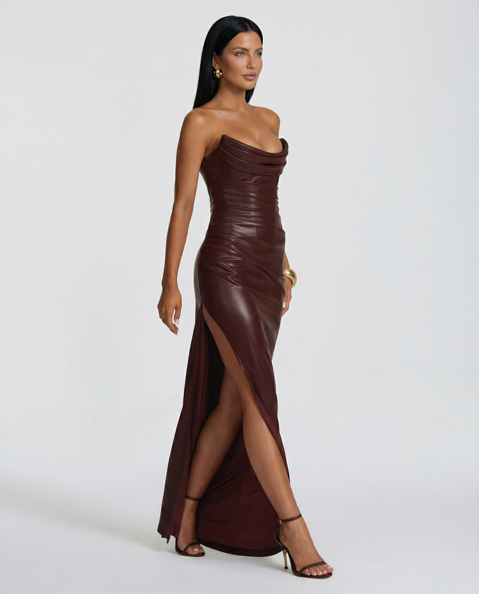 Alana | Maxi Dress with Strapless Corset Bodice