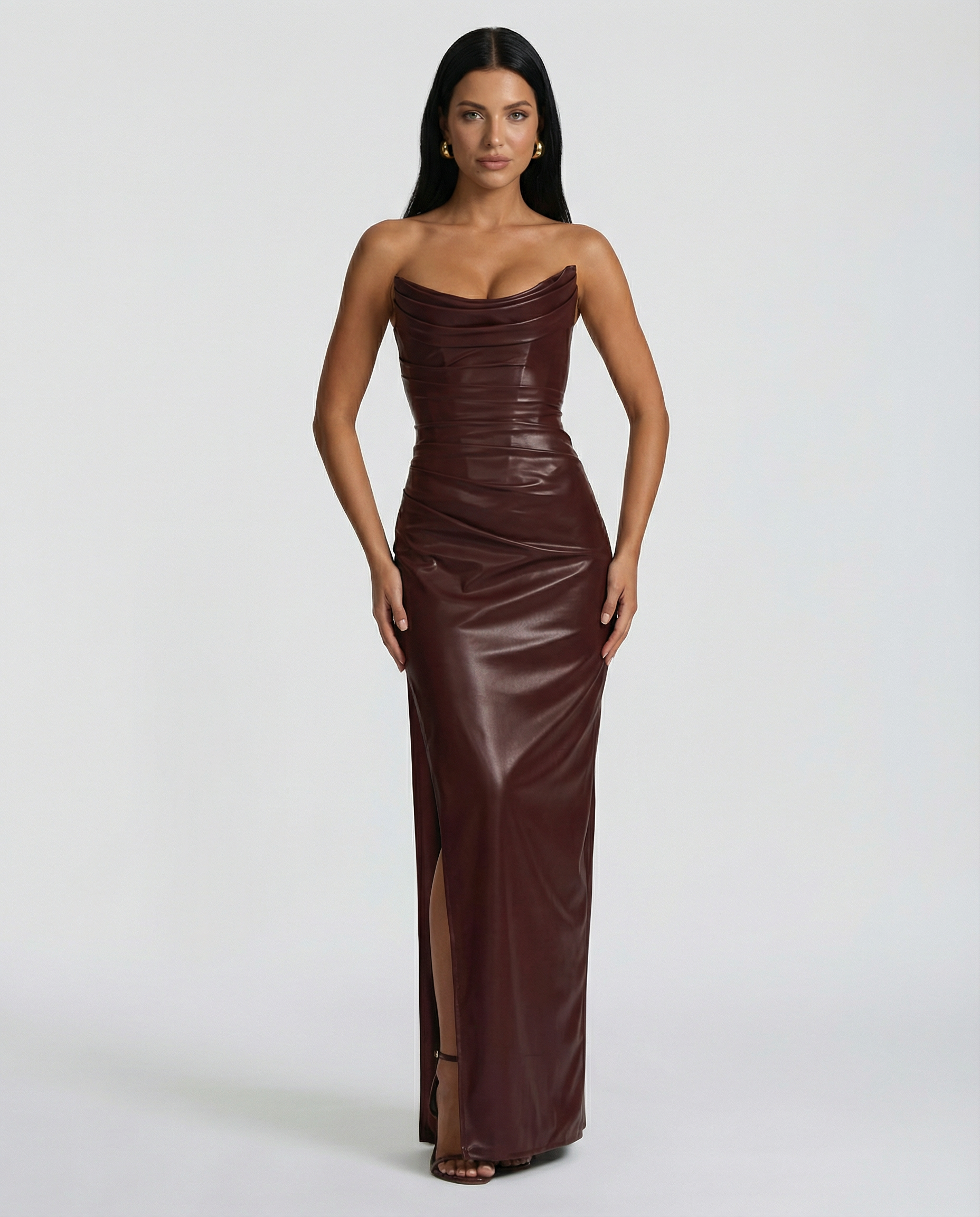 Alana | Maxi Dress with Strapless Corset Bodice