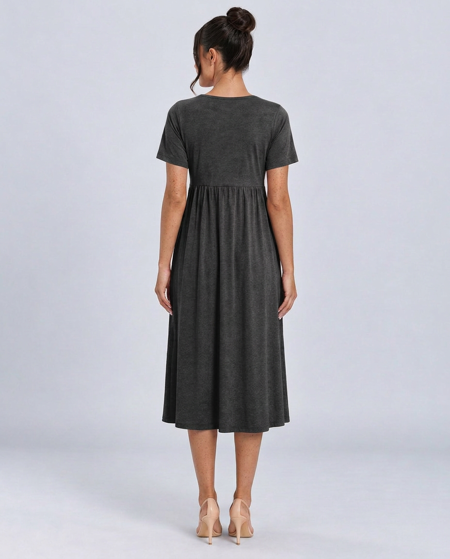 Saskia | Wrap Front Summer Midi Dress