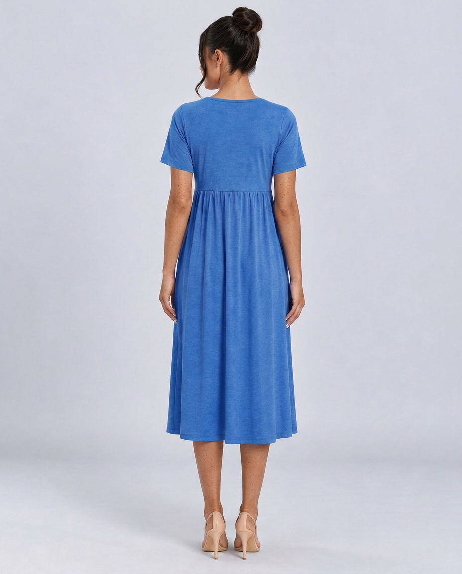 Saskia | Wrap Front Summer Midi Dress