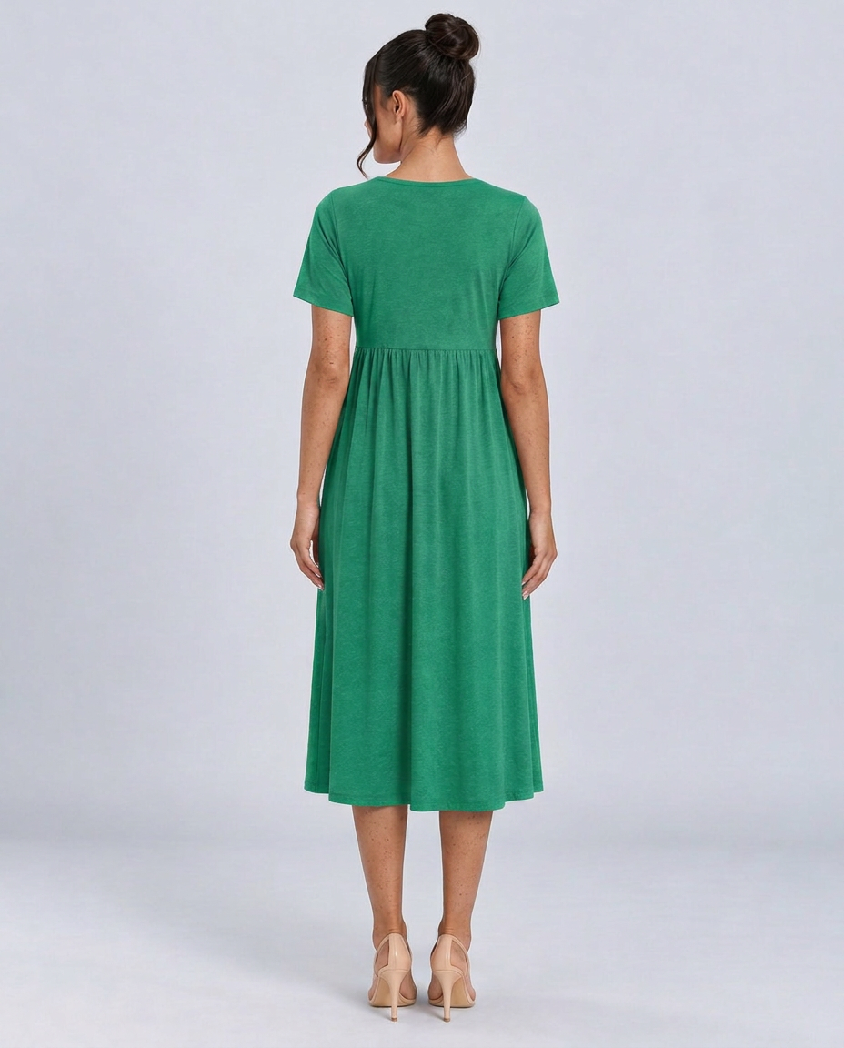 Saskia | Wrap Front Summer Midi Dress