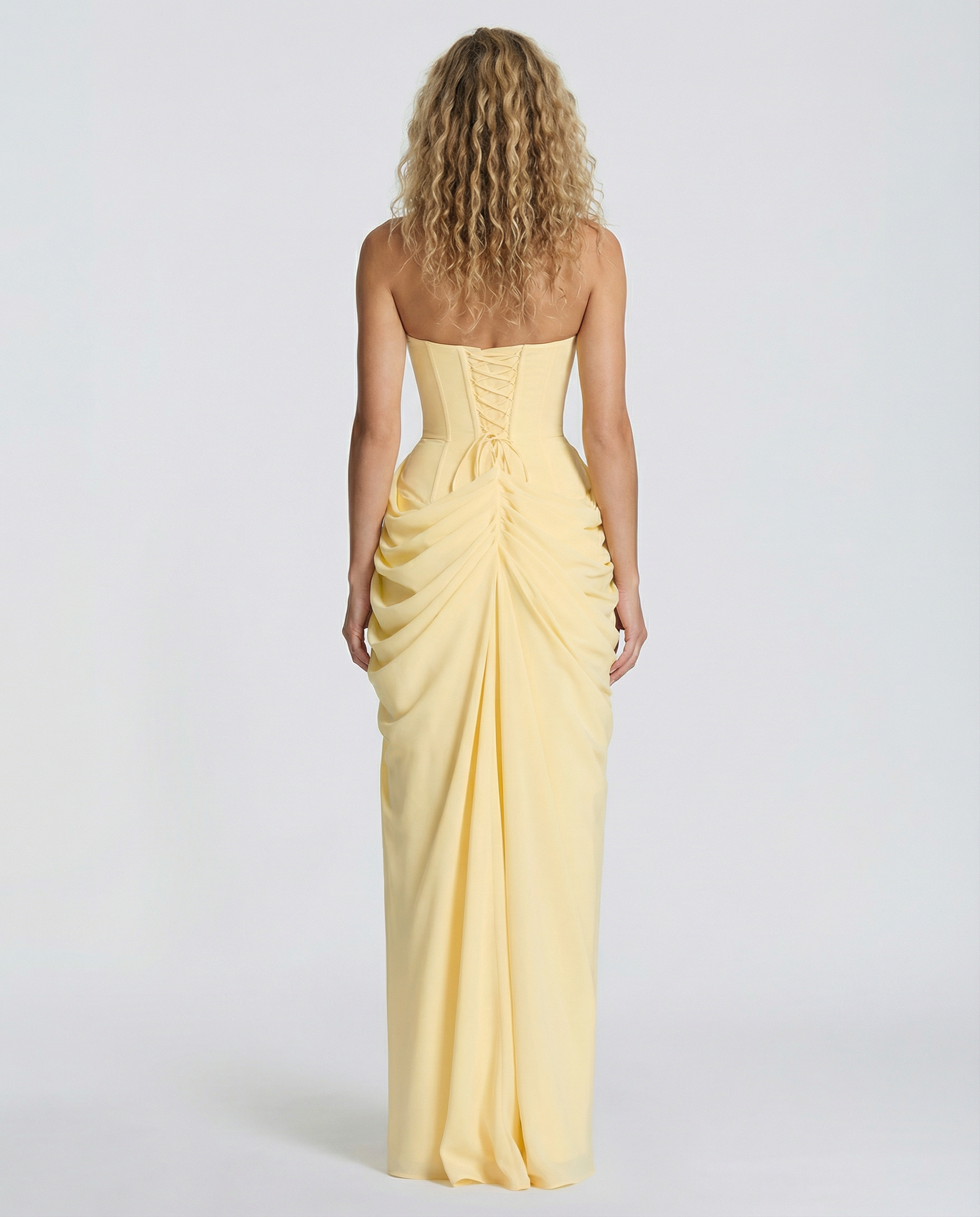 Maria | Maxi Dress with Strapless Corset and Thigh Split
