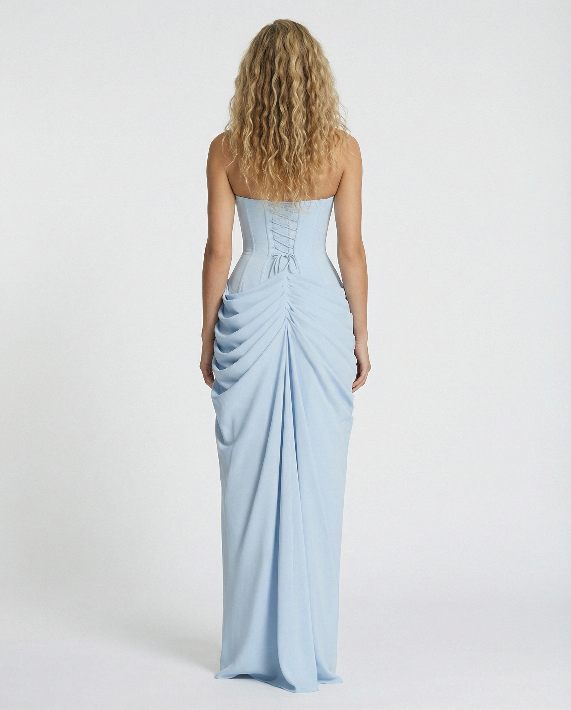 Maria | Maxi Dress with Strapless Corset and Thigh Split