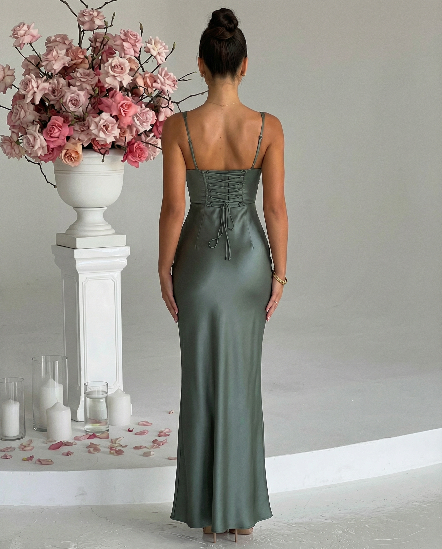 Genesis | Maxi Dress with Structured Corset Bodice