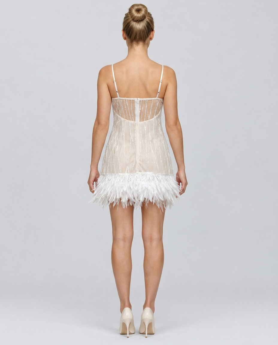 Mariela | Sequined Spaghetti Strap Mini Dress