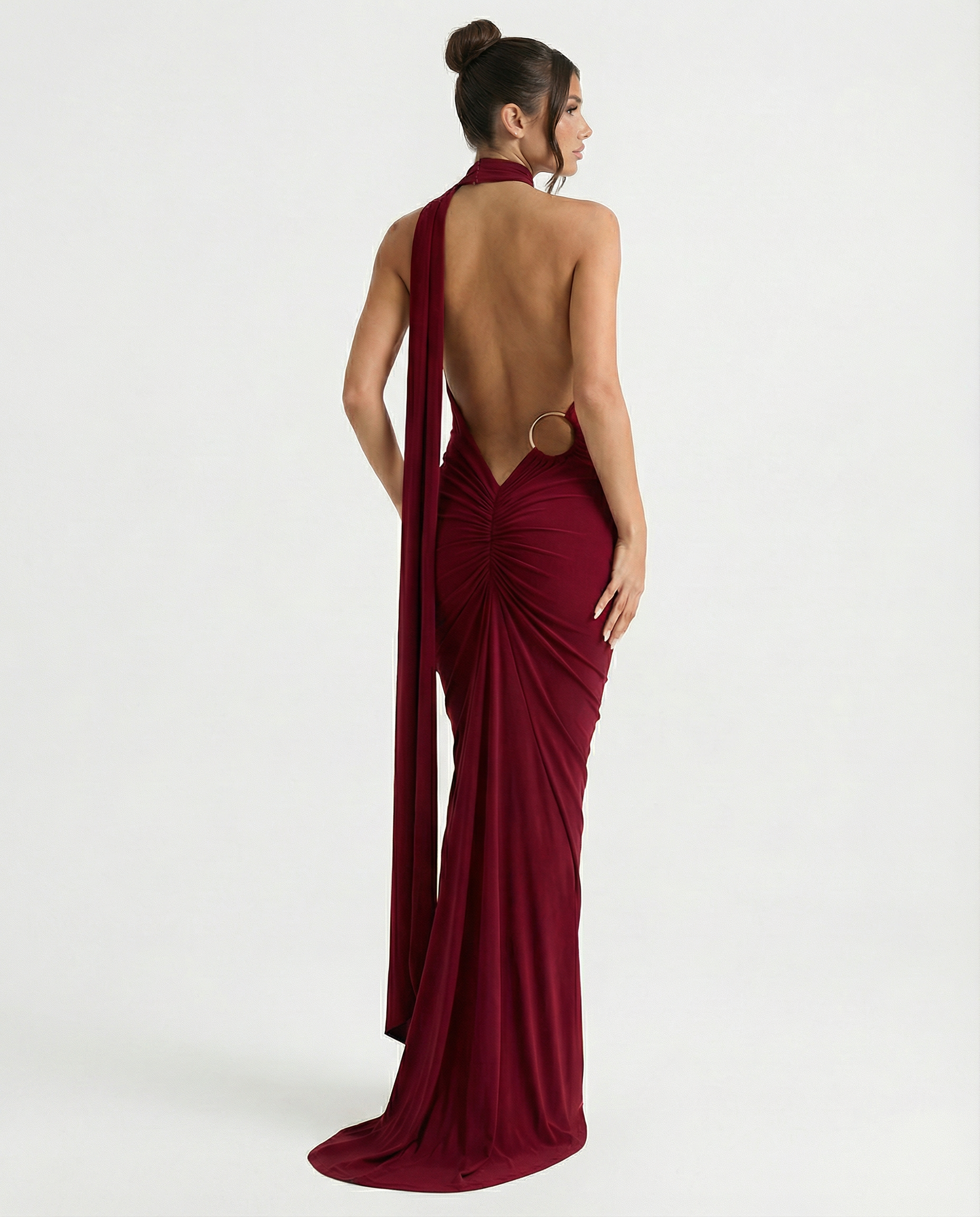 Ximena | Maxi Dress with One-Shoulder Open Back