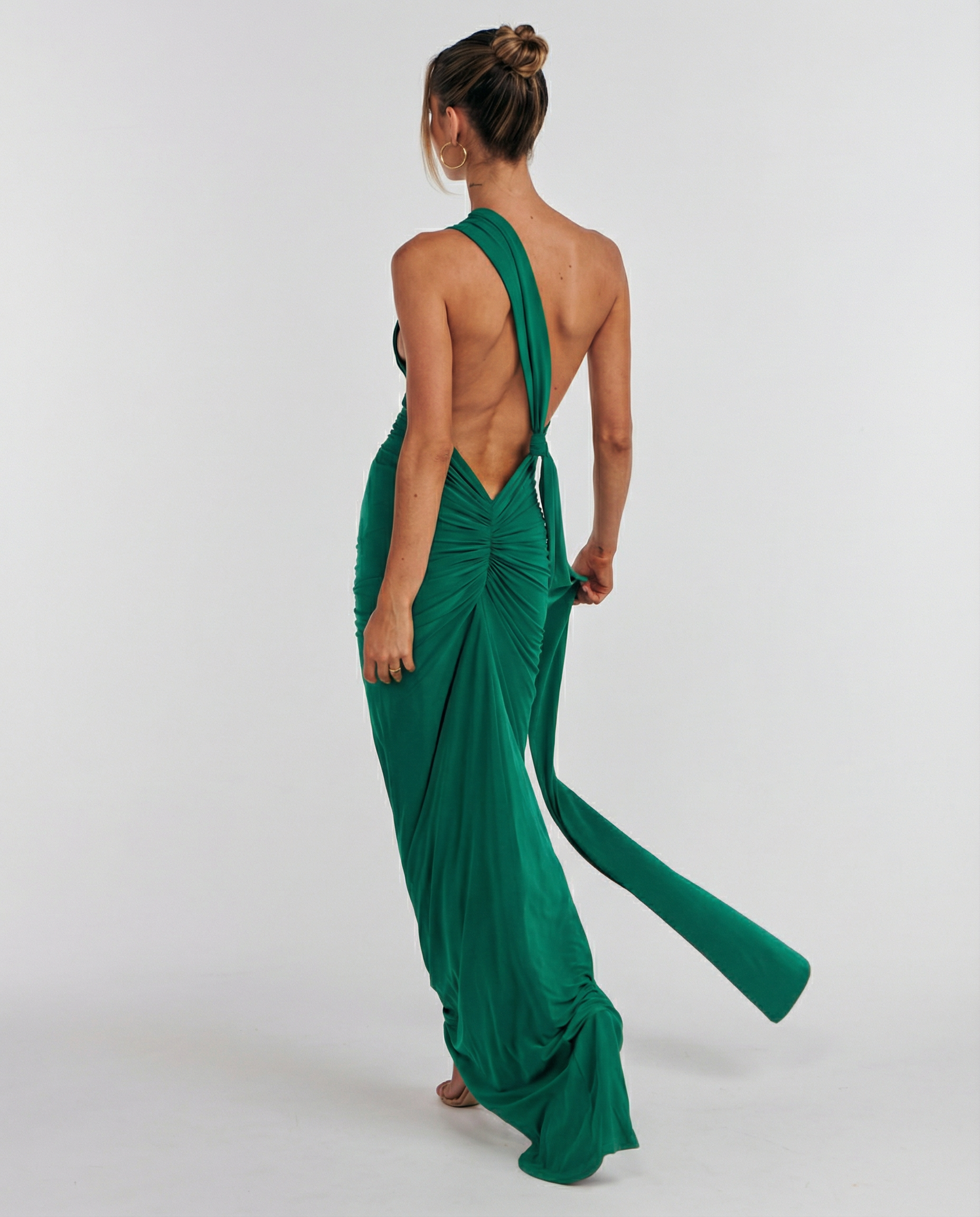 Ximena | Maxi Dress with One-Shoulder Open Back