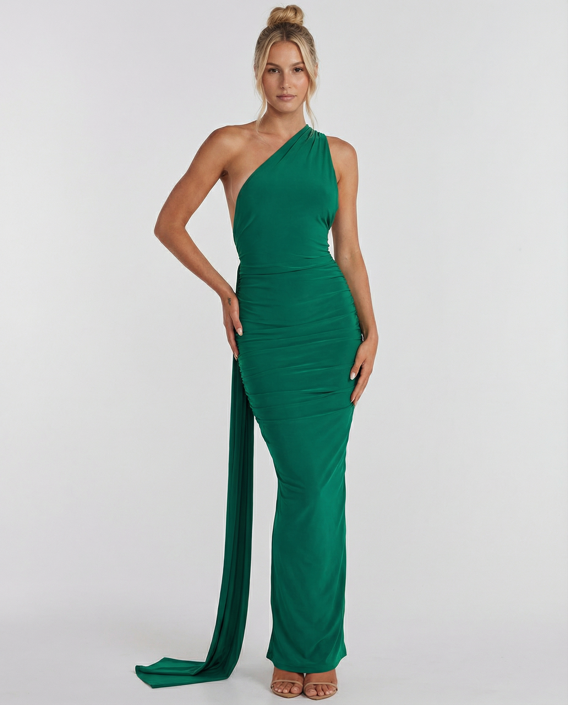 Ximena | Maxi Dress with One-Shoulder Open Back