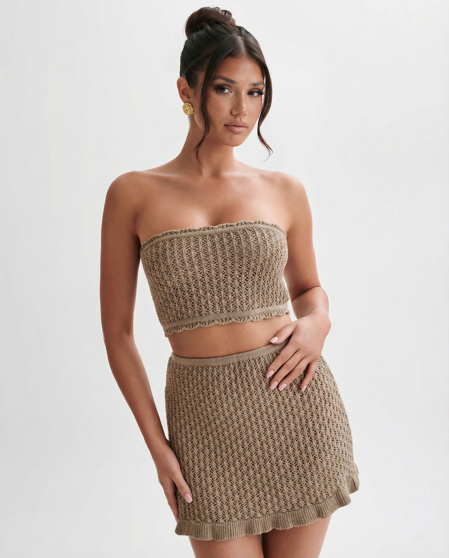 Mandy | Crochet Mini Skirt Set