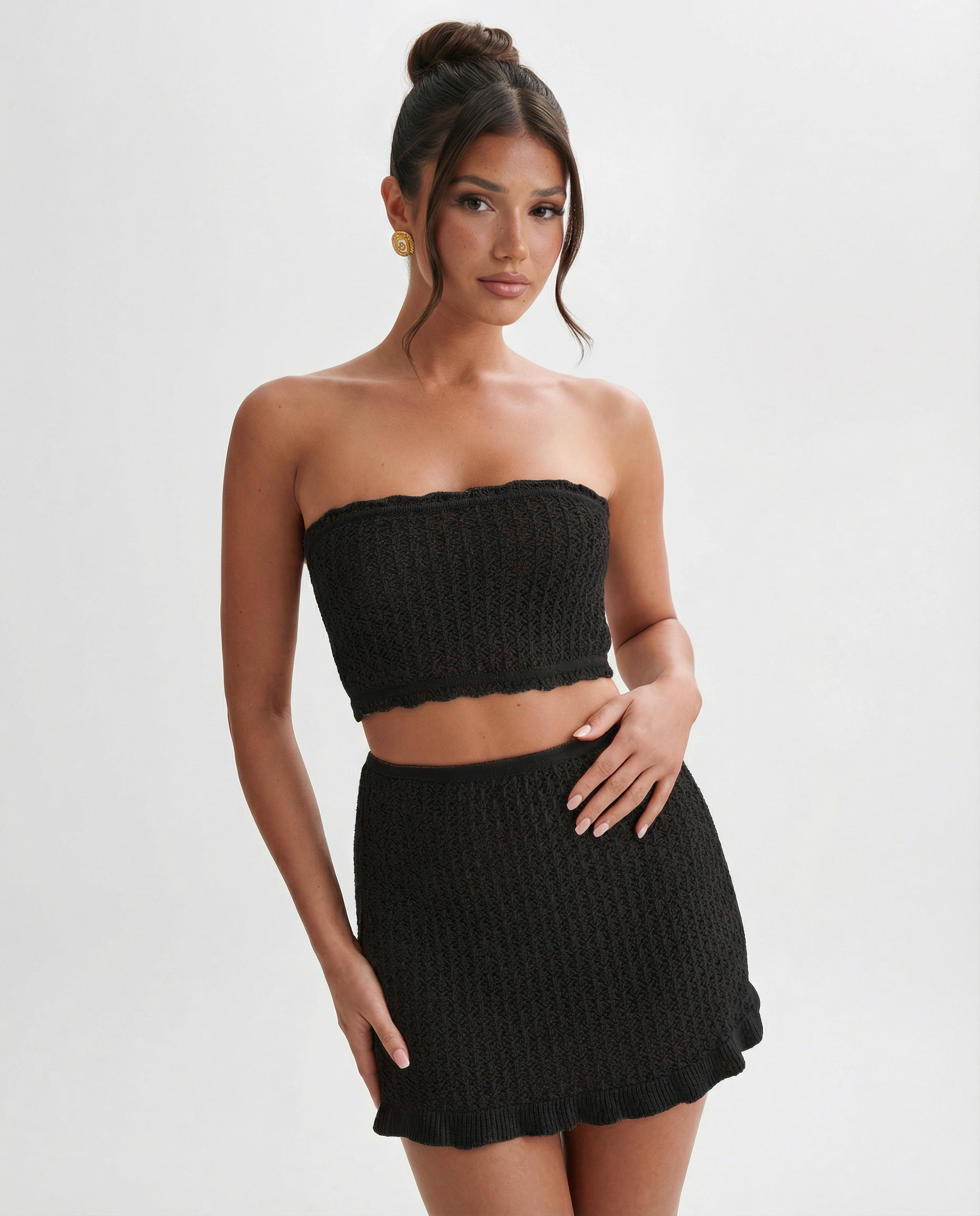 Mandy | Crochet Mini Skirt Set