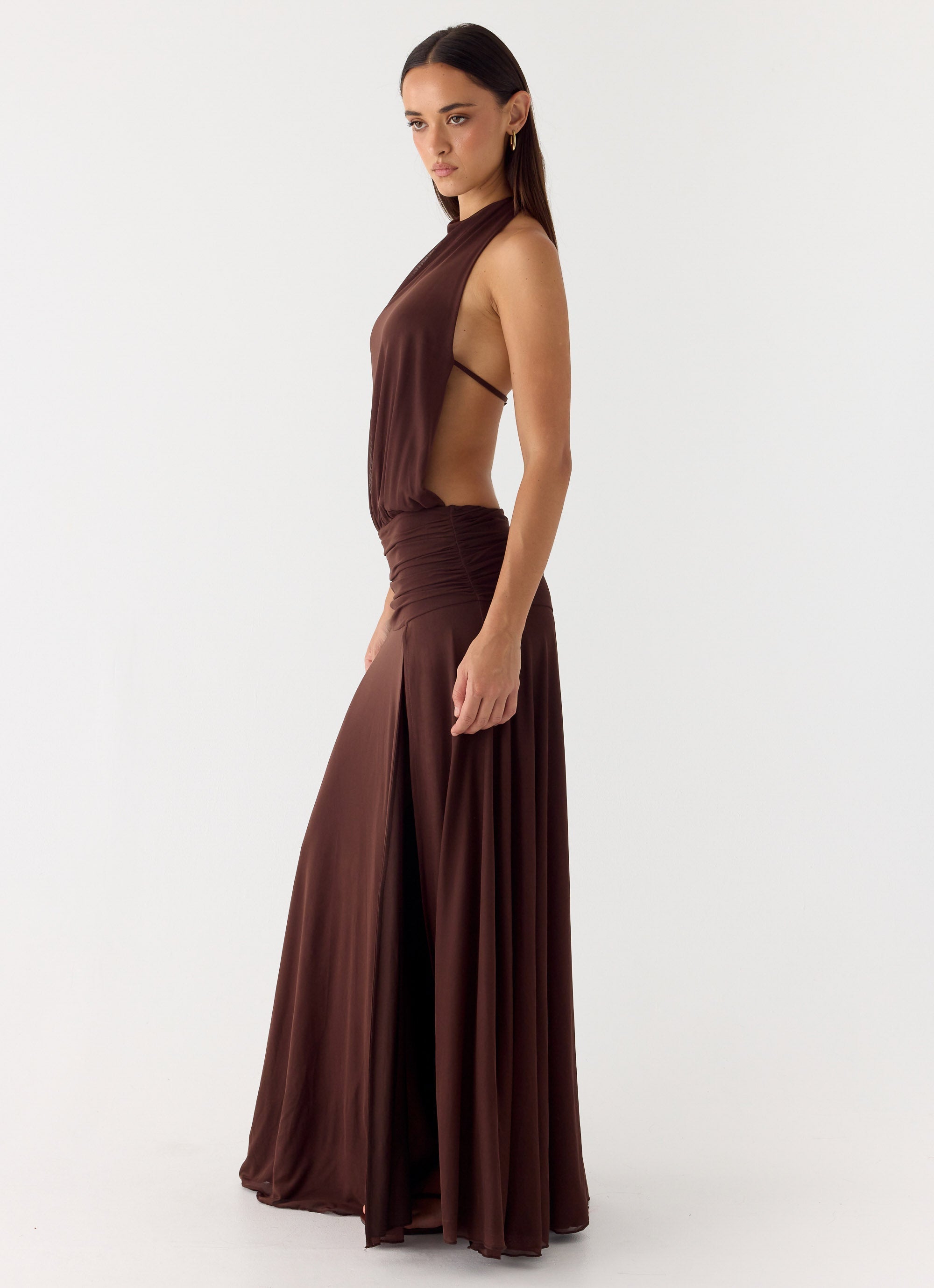 Clara | Off Shoulder Ruffle Hem Maxi Dress