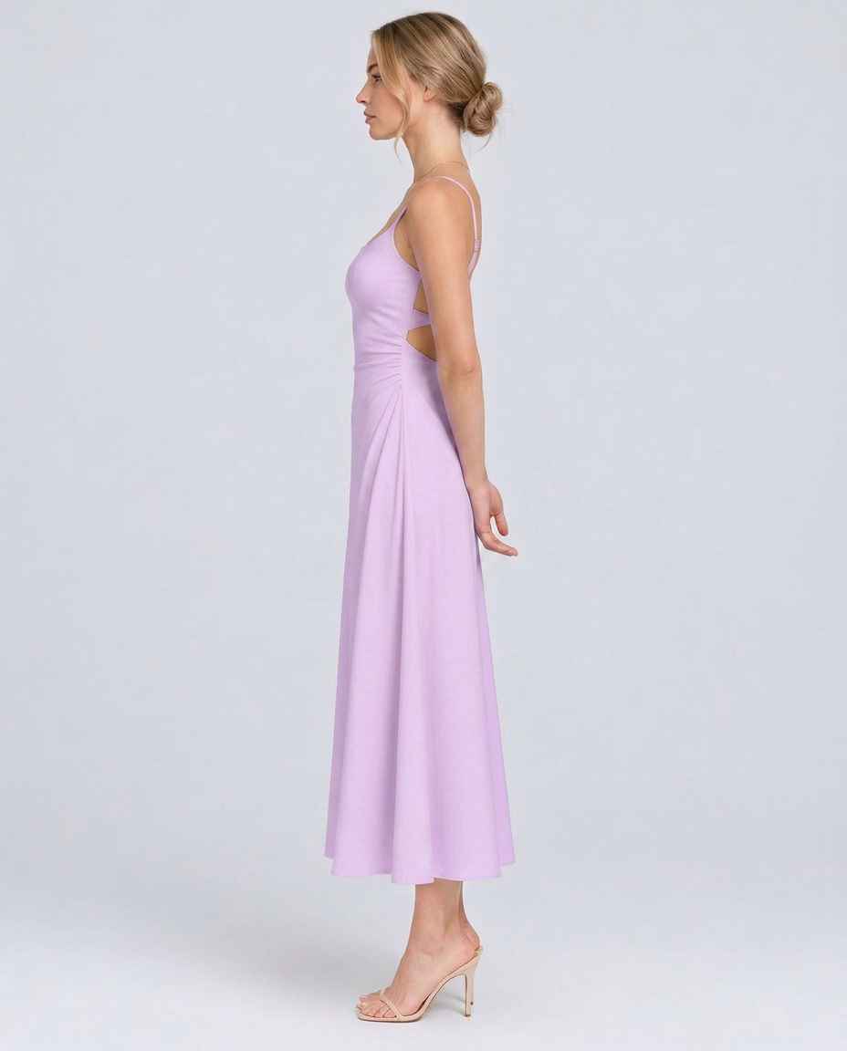 Blair | Spaghetti Strap Corset Midi Dress
