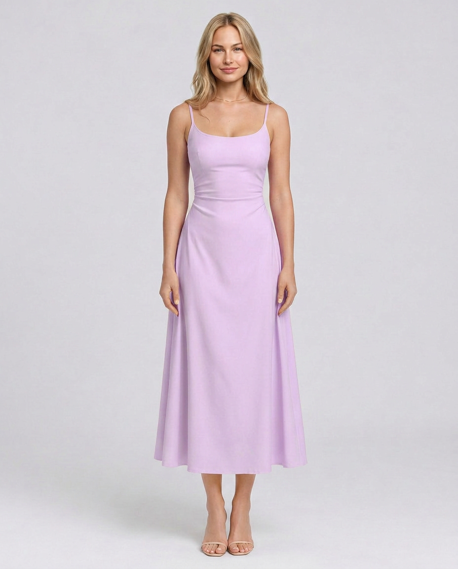 Blair | Spaghetti Strap Corset Midi Dress