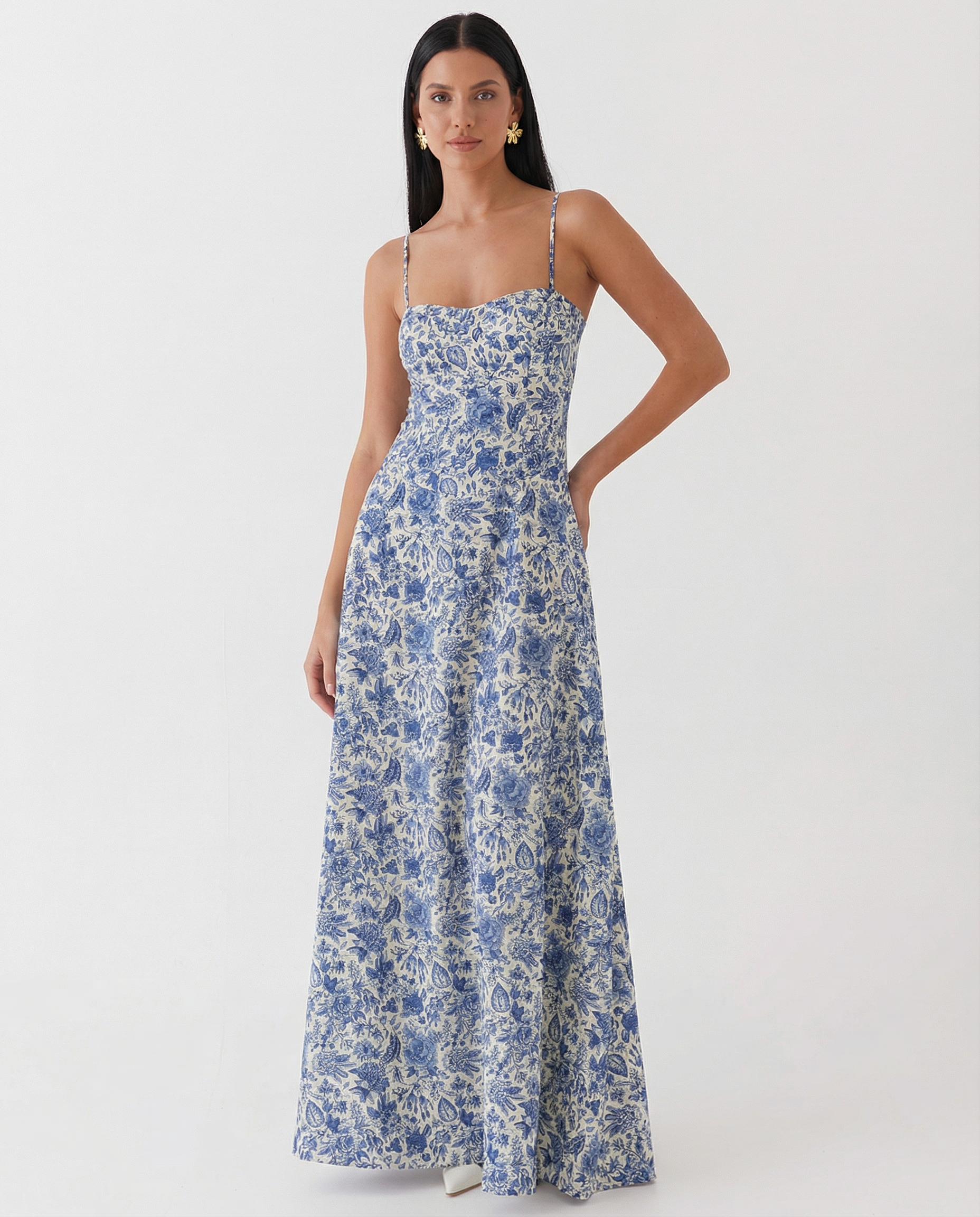 Tricia | Maxi Dress with Sweetheart Neckline