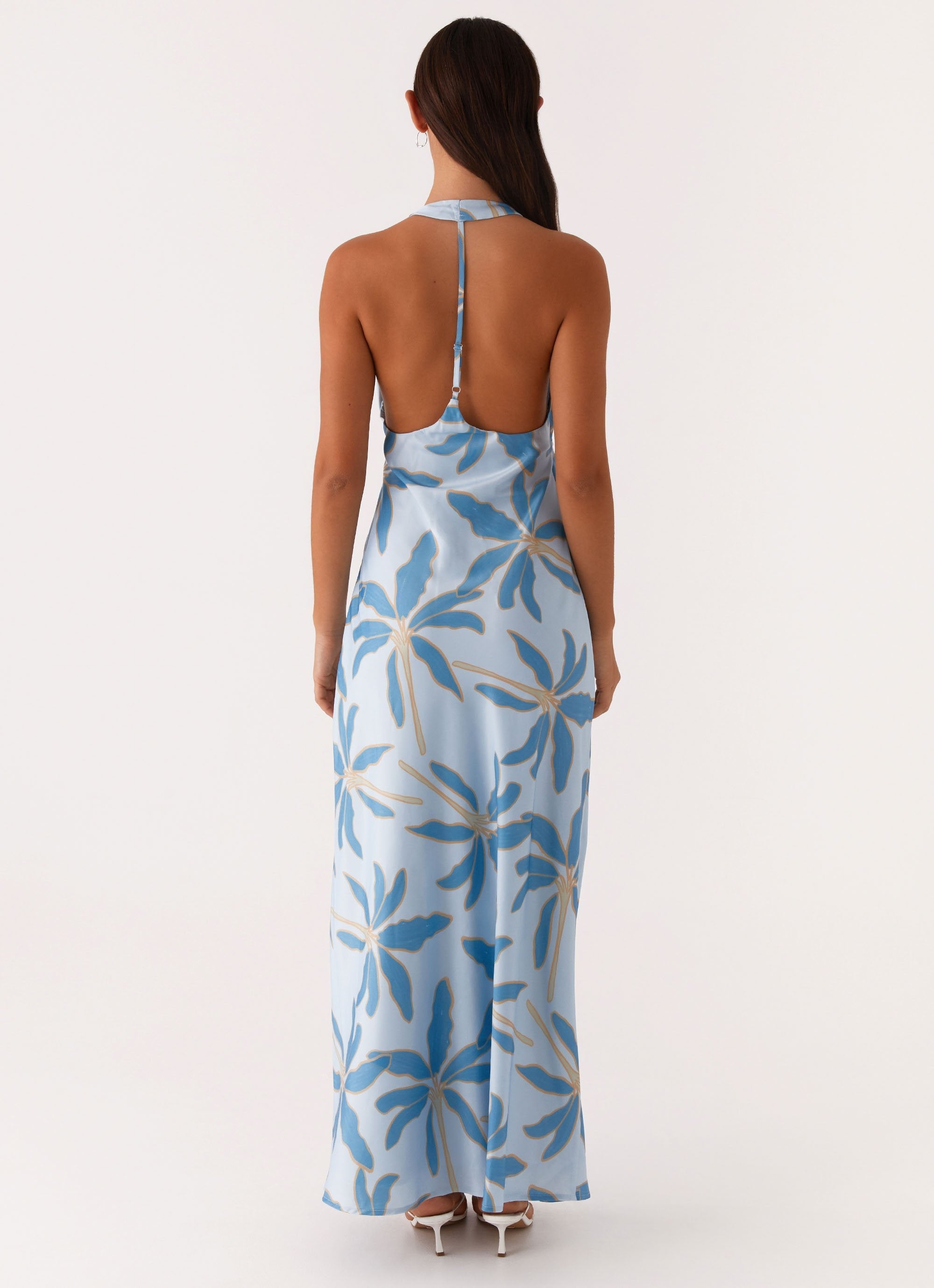 Candice | Maxi Dress with Halter Neck and Side Split