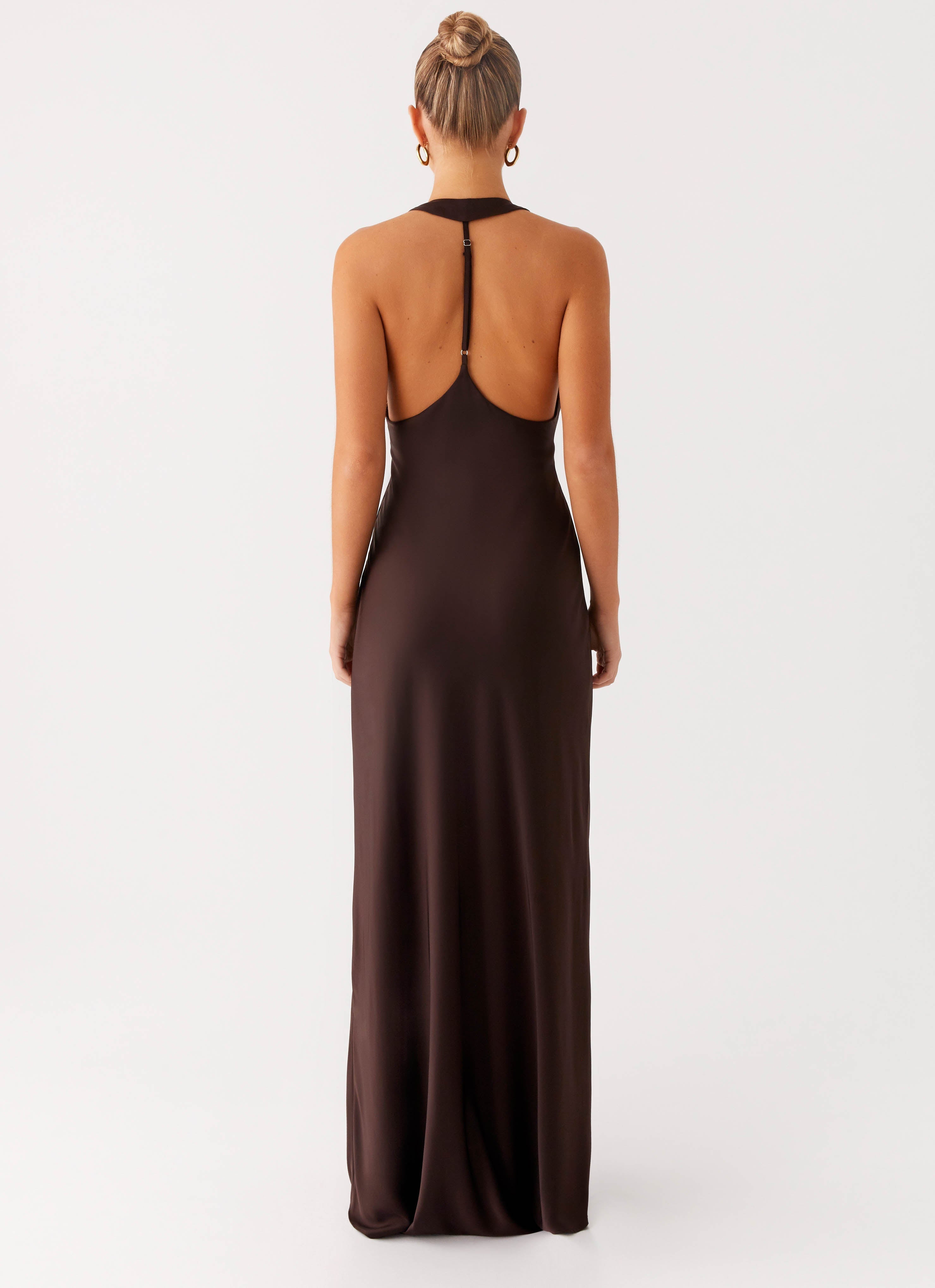Candice | Maxi Dress with Halter Neck and Side Split