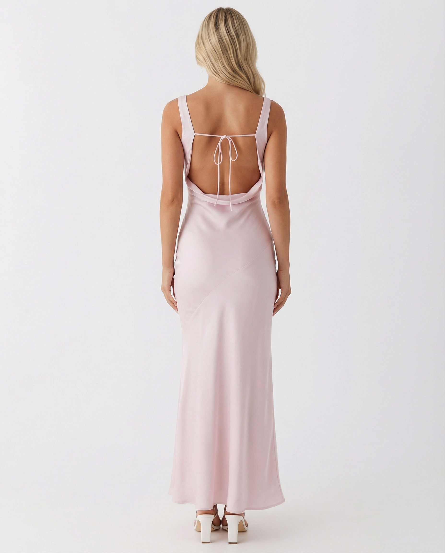 Muriel | Maxi Dress with Cowl Neck and Open Back