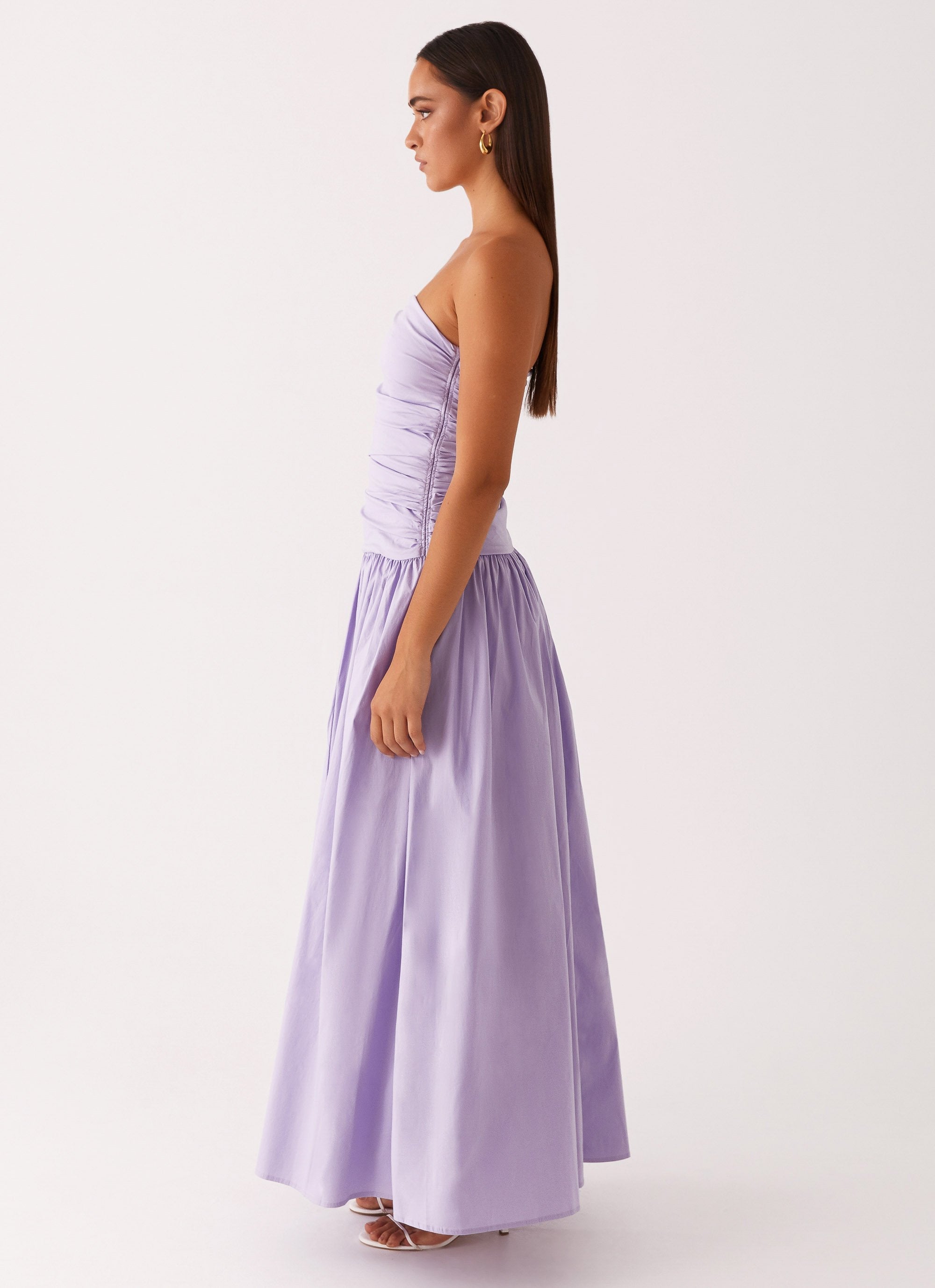 Norma | Cowl Neck Slinky Bias Cut Maxi Dress