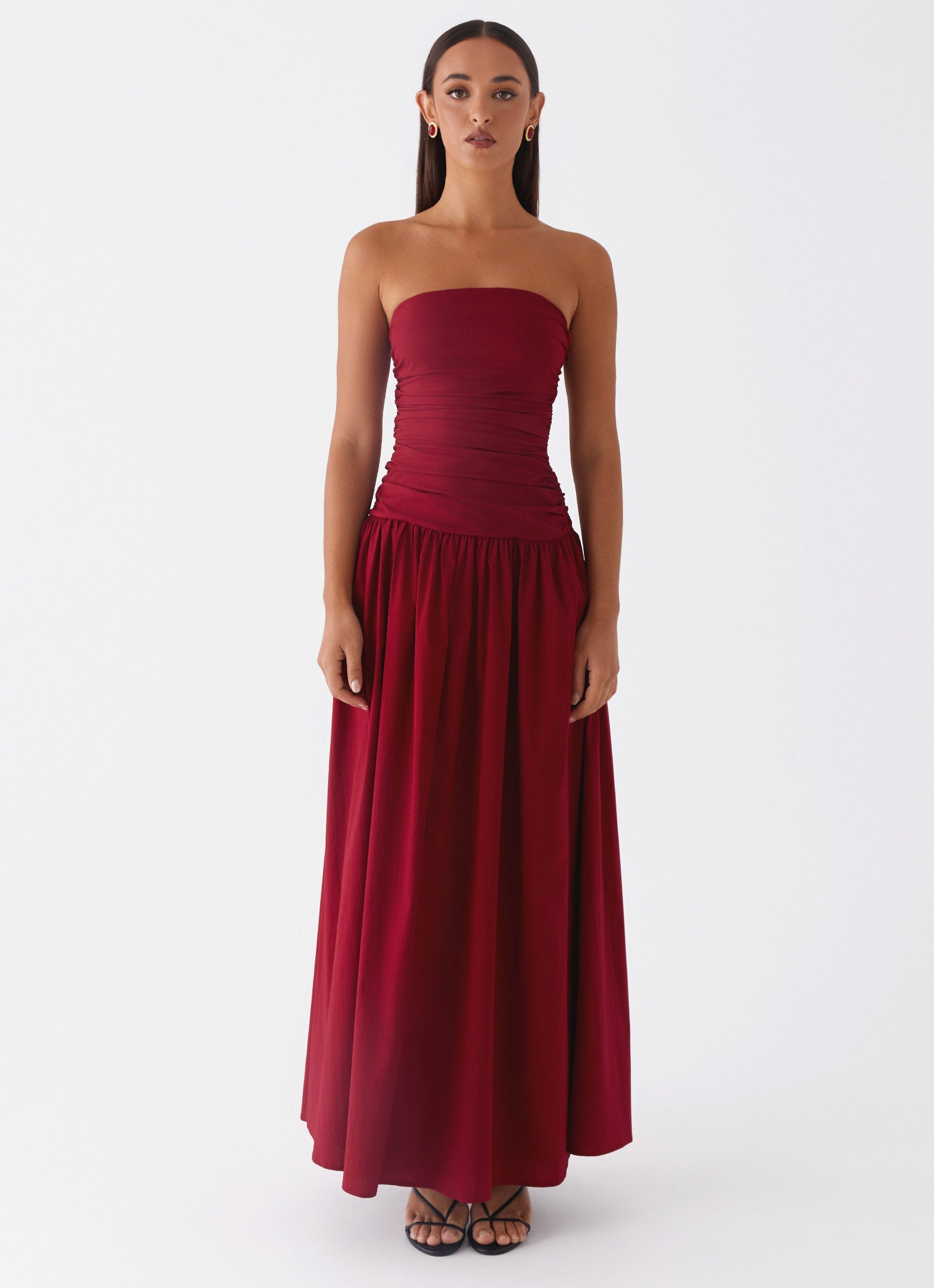 Norma | Cowl Neck Slinky Bias Cut Maxi Dress