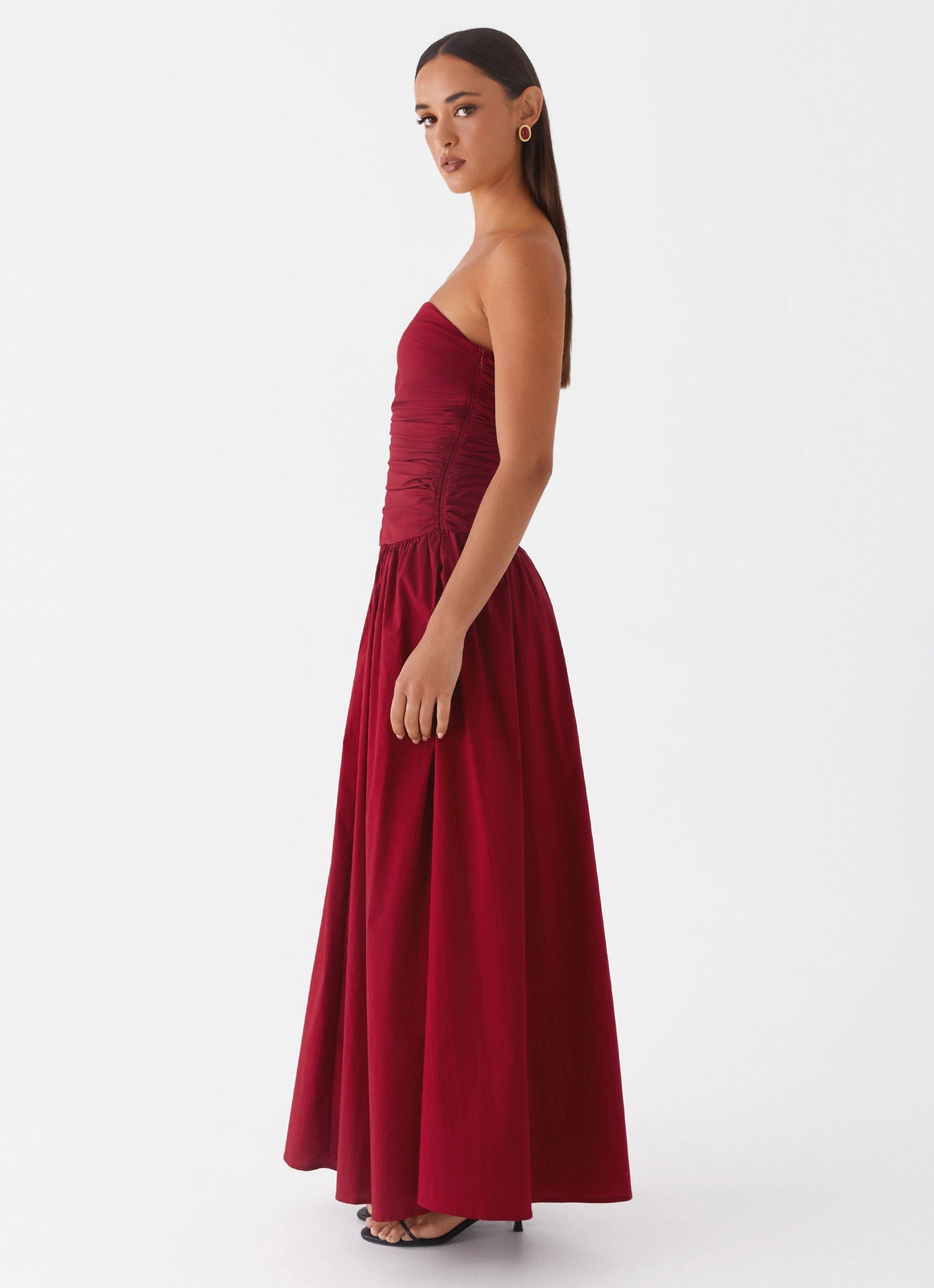 Norma | Cowl Neck Slinky Bias Cut Maxi Dress