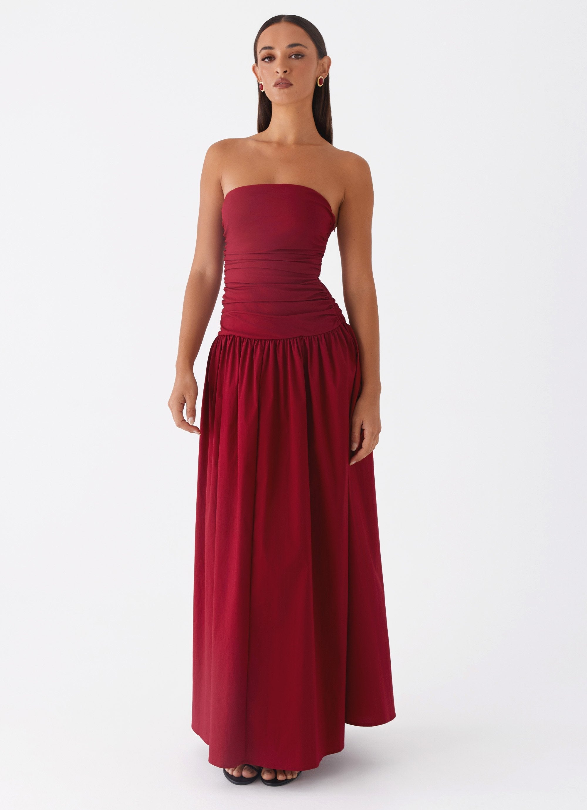 Norma | Cowl Neck Slinky Bias Cut Maxi Dress
