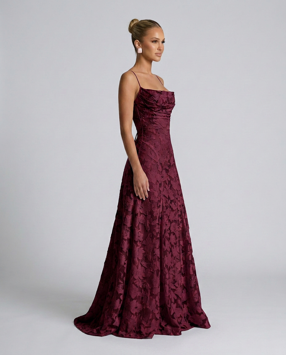 Zinnia | Floral Print Spaghetti Strap Maxi Dress