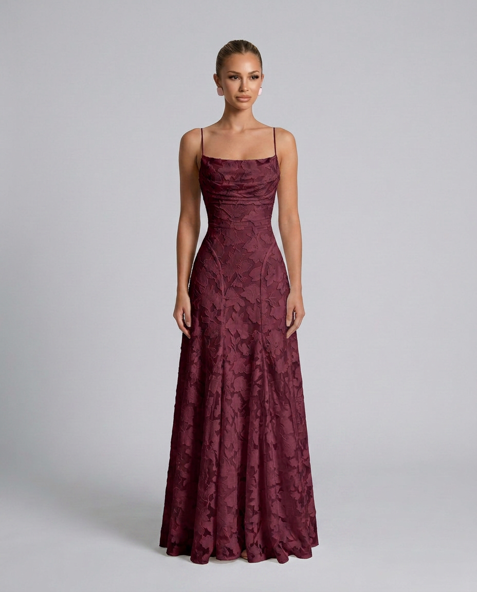 Zinnia | Floral Print Spaghetti Strap Maxi Dress