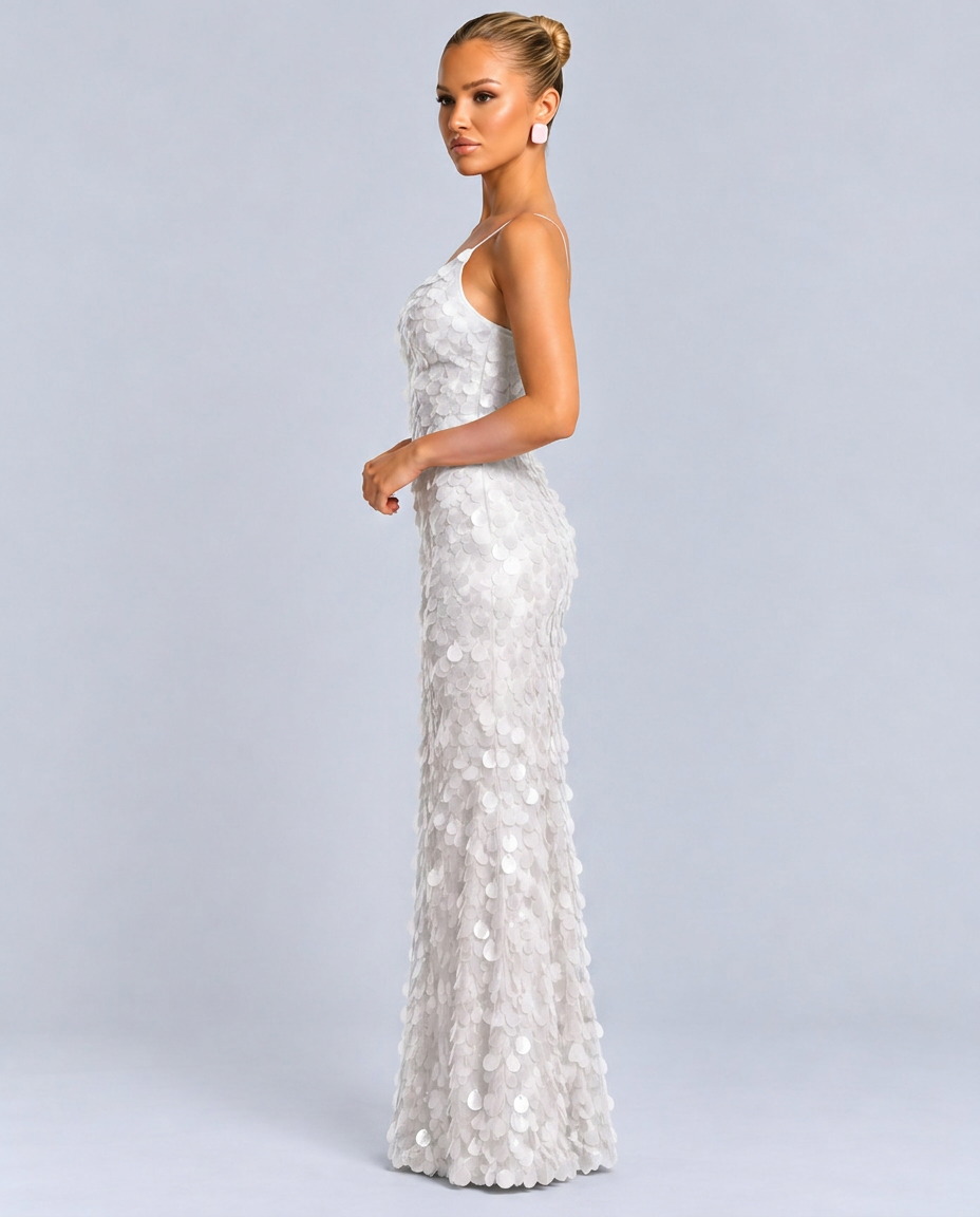 Imogen | Spaghetti Strap Sequin Maxi Dress