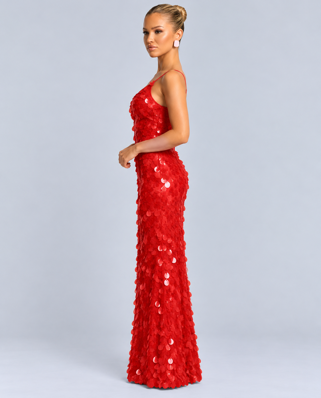 Imogen | Spaghetti Strap Sequin Maxi Dress