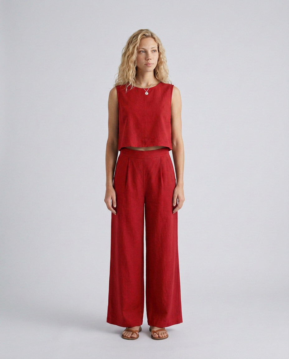 Savannah | Sleeveless Wide-Leg Casual Jumpsuit