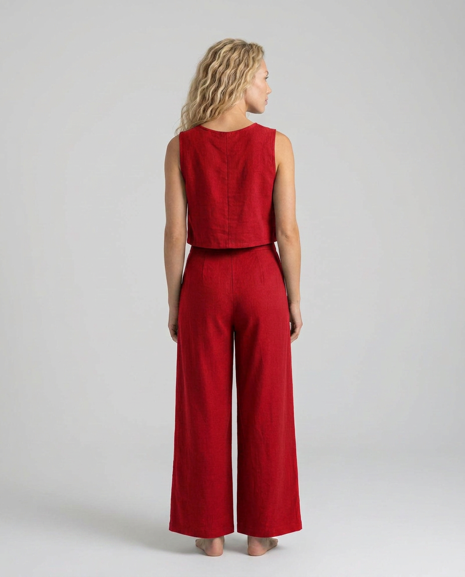 Savannah | Sleeveless Wide-Leg Casual Jumpsuit