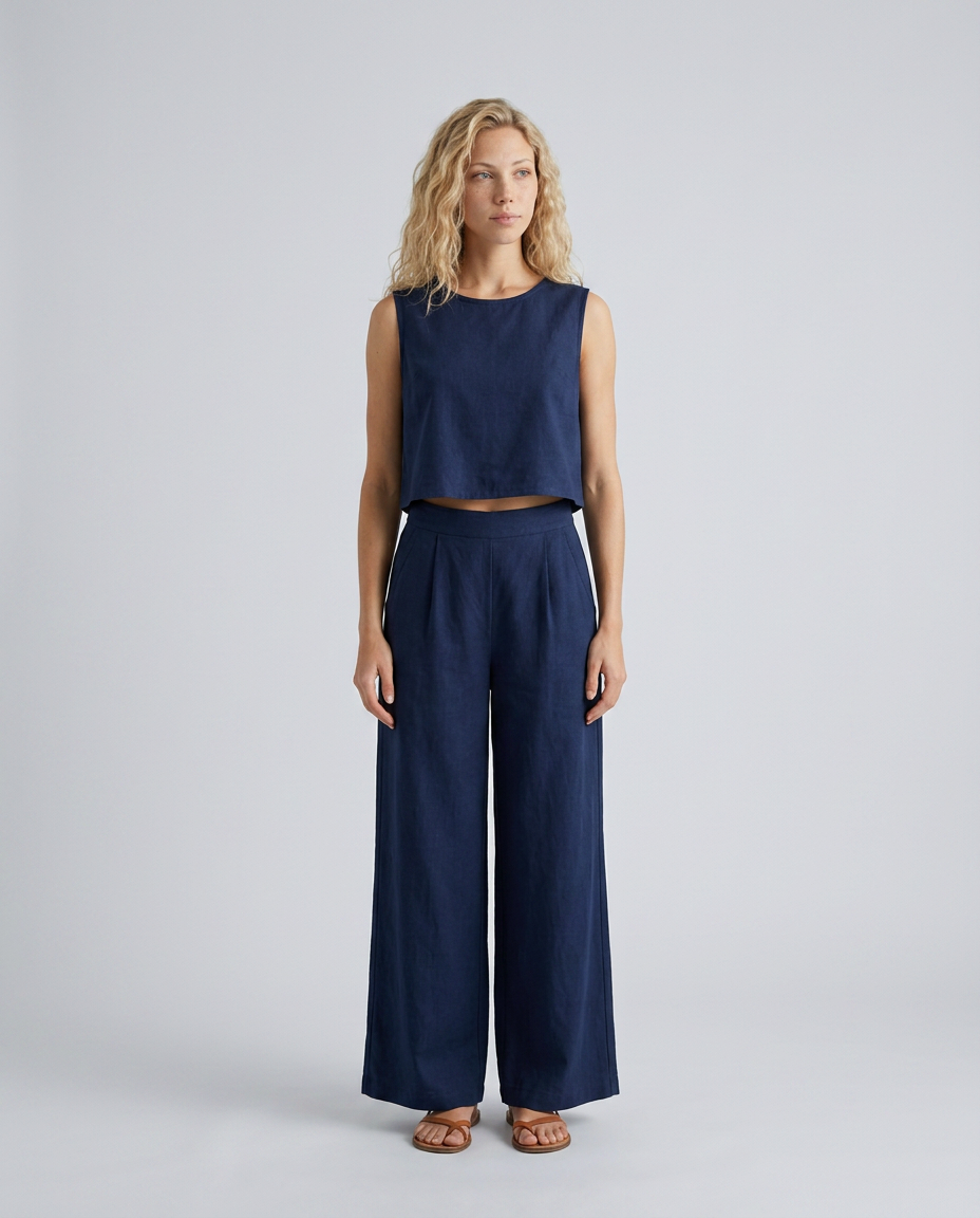Savannah | Sleeveless Wide-Leg Casual Jumpsuit