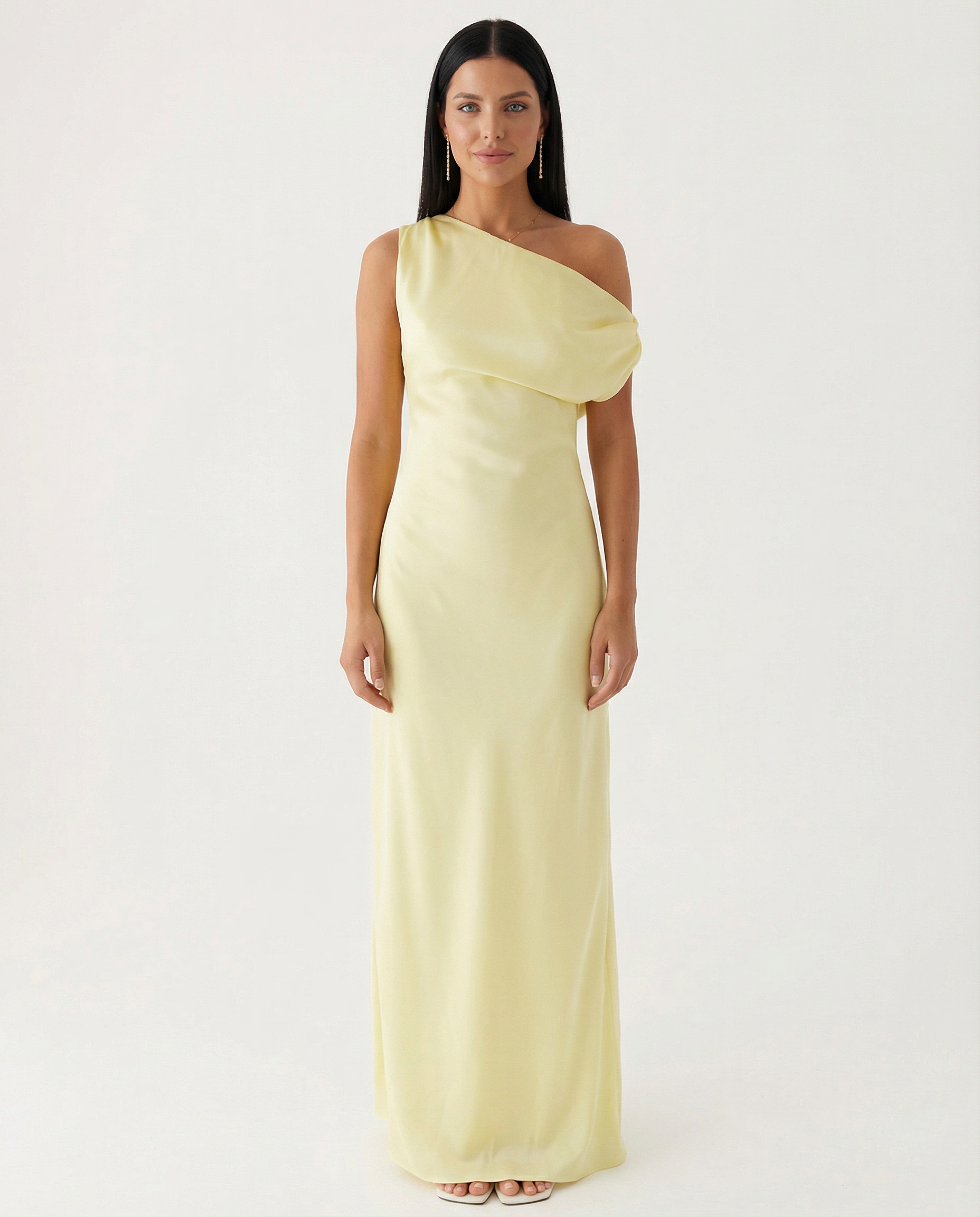 Myrna | One-Shoulder Satin Maxi Dress