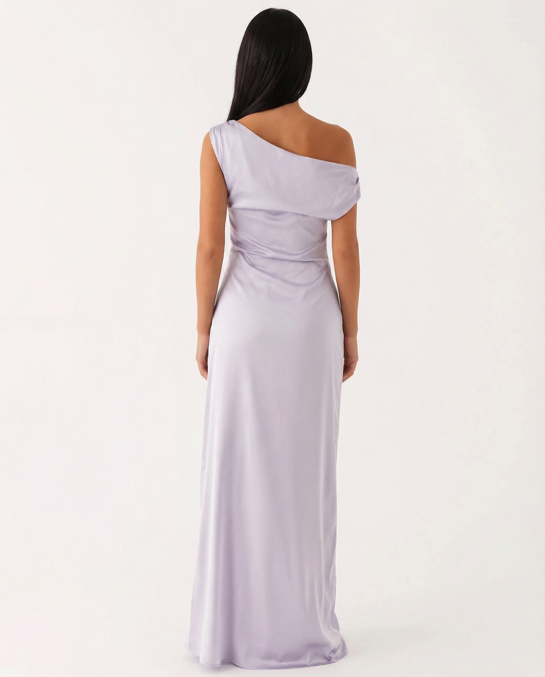 Myrna | One-Shoulder Satin Maxi Dress