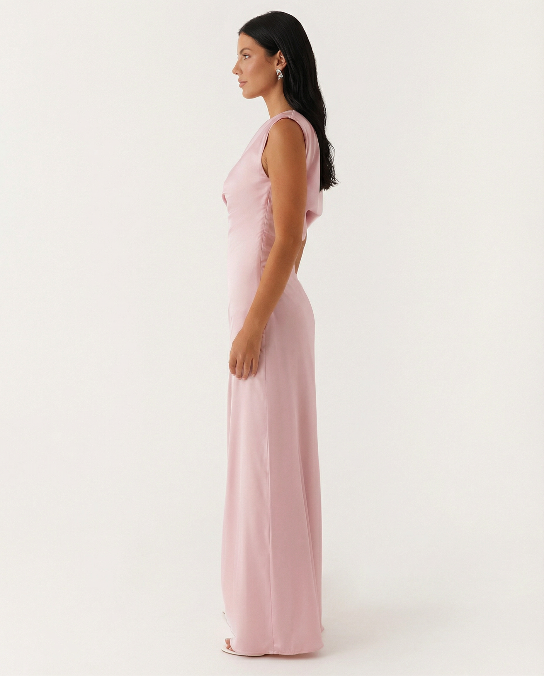 Myrna | One-Shoulder Satin Maxi Dress