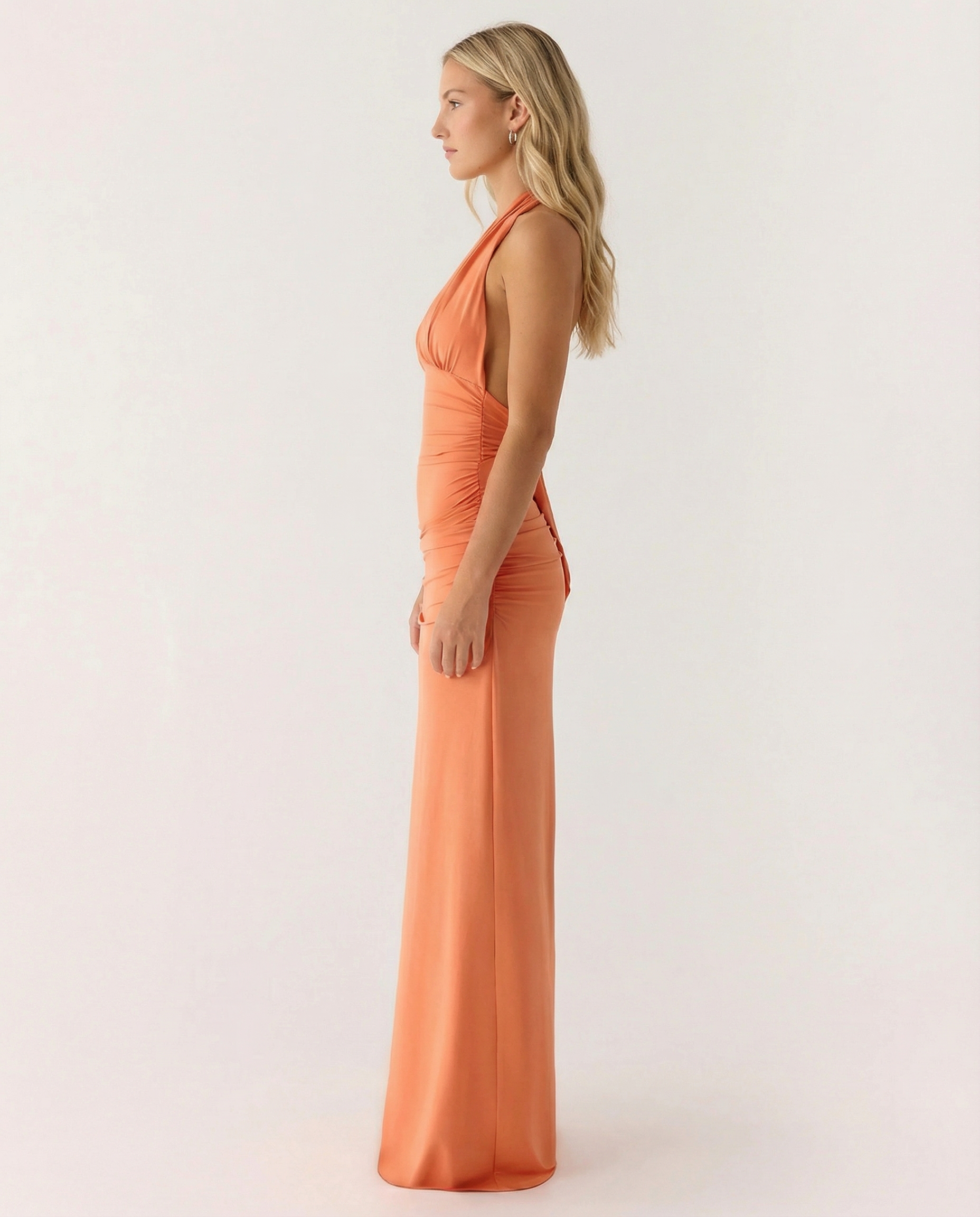 Etta | Halter Neck Maxi Dress with Open Back