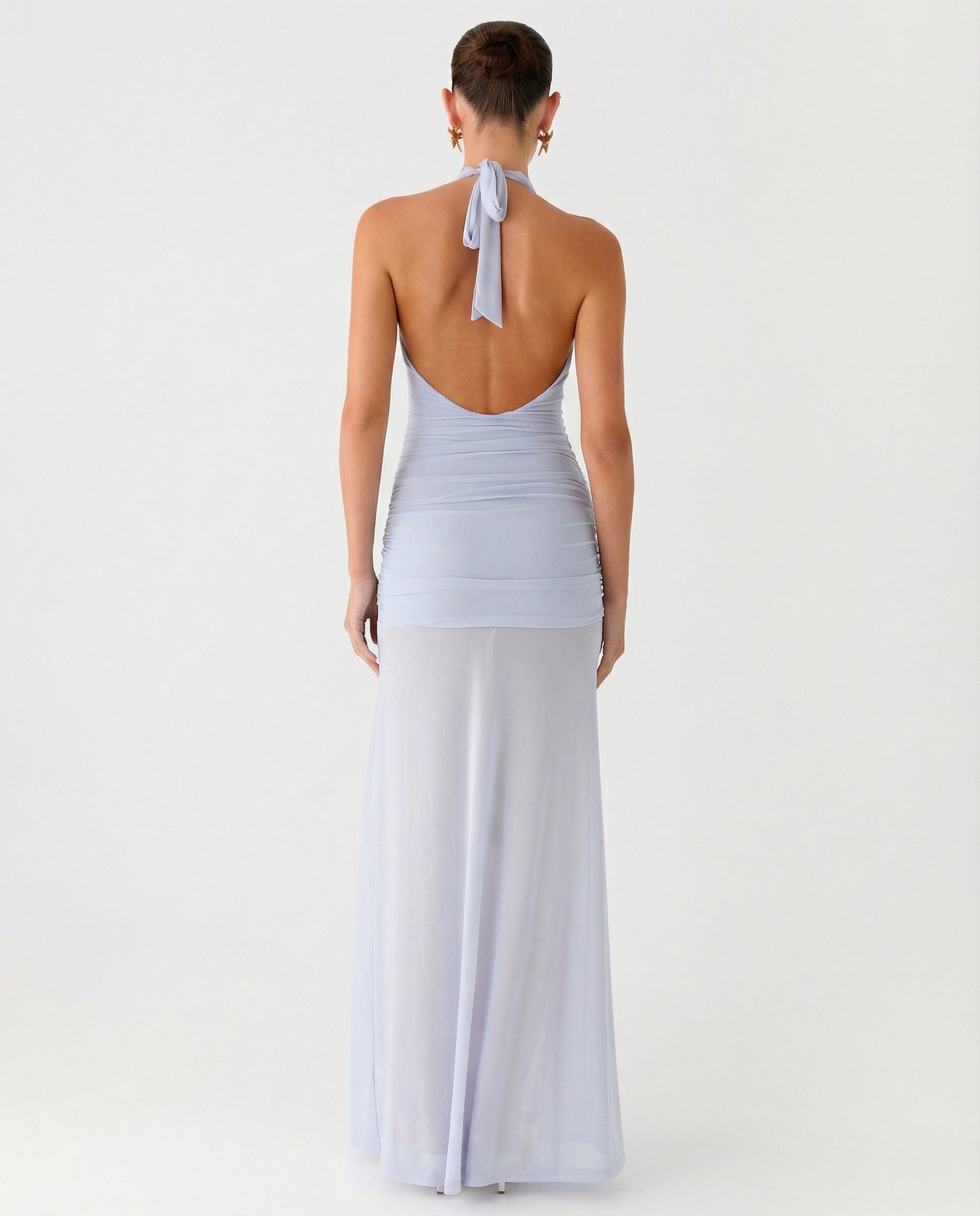 Monique | Maxi Dress with Halter Neck and Side Split