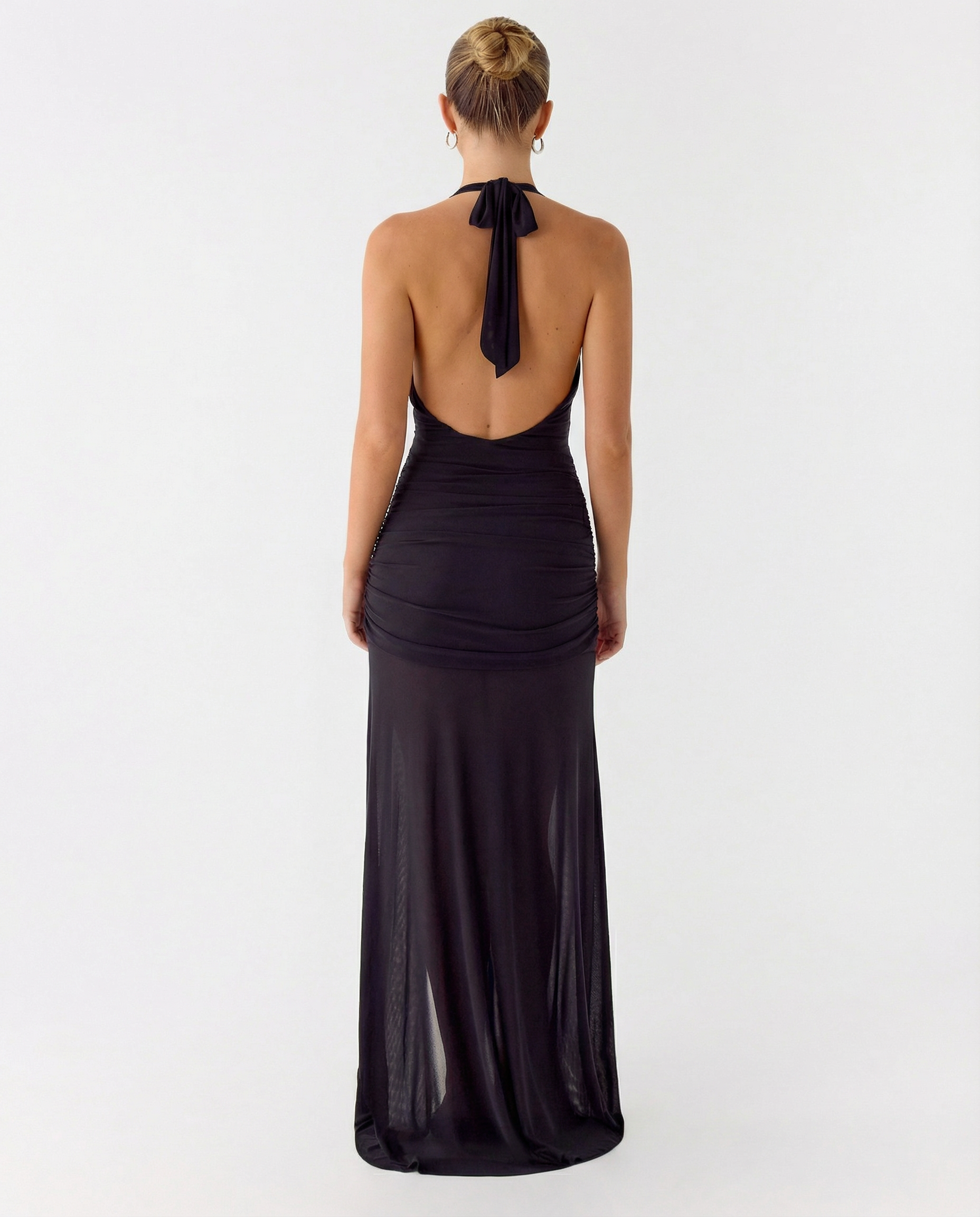 Monique | Maxi Dress with Halter Neck and Side Split