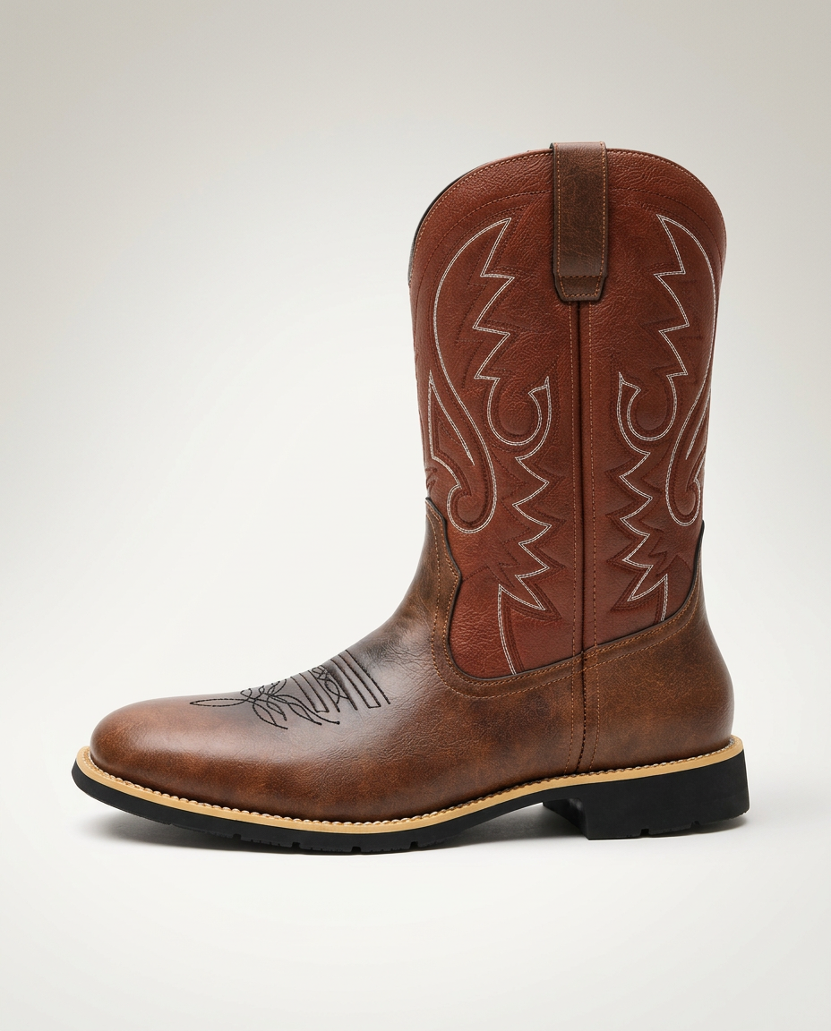 Cassidy | Embroidered Western Leather Cowboy Boots