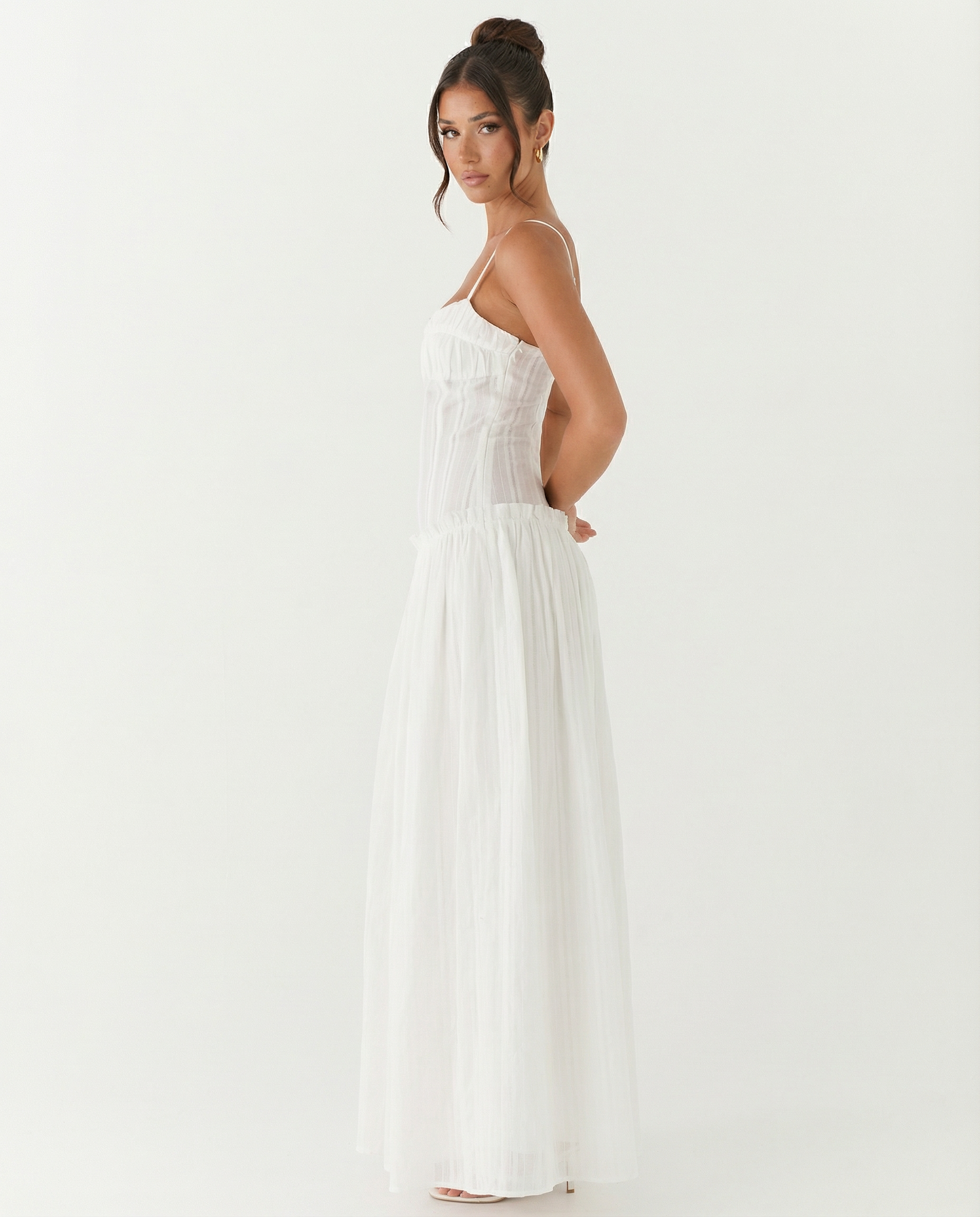 Dixie | Maxi Dress with Drop Waist and Tiered Skirt