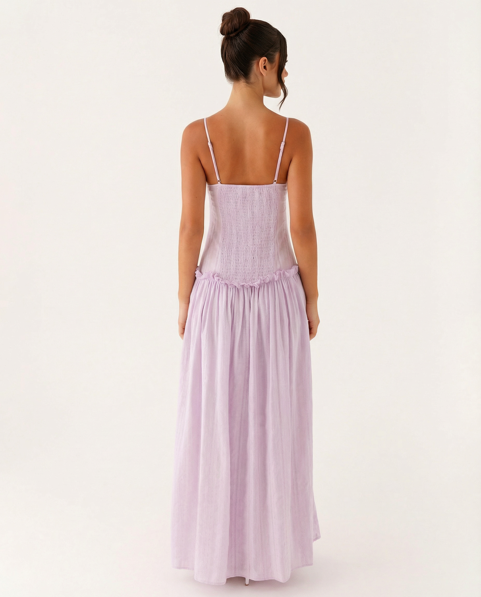 Dixie | Maxi Dress with Drop Waist and Tiered Skirt