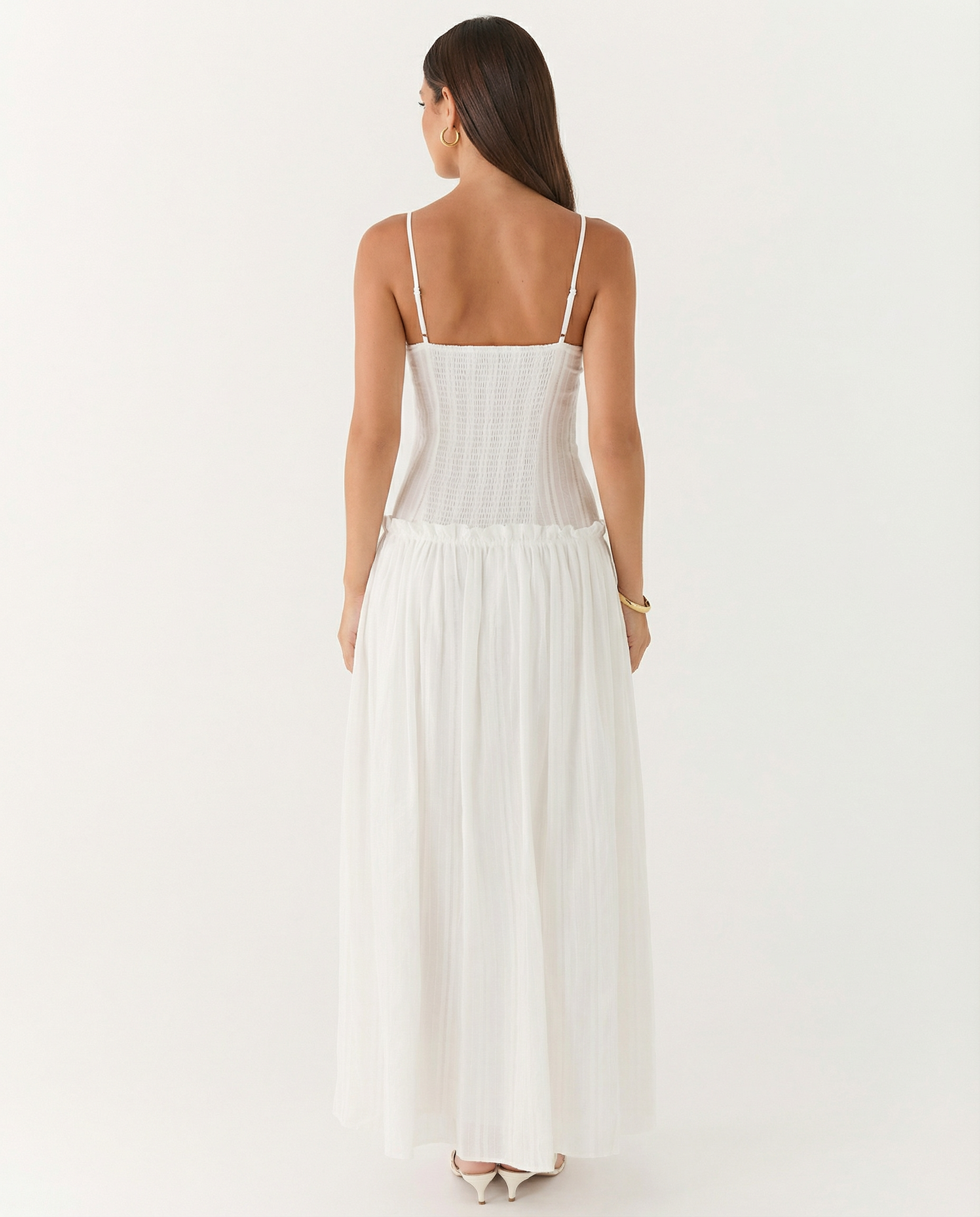 Dixie | Maxi Dress with Drop Waist and Tiered Skirt