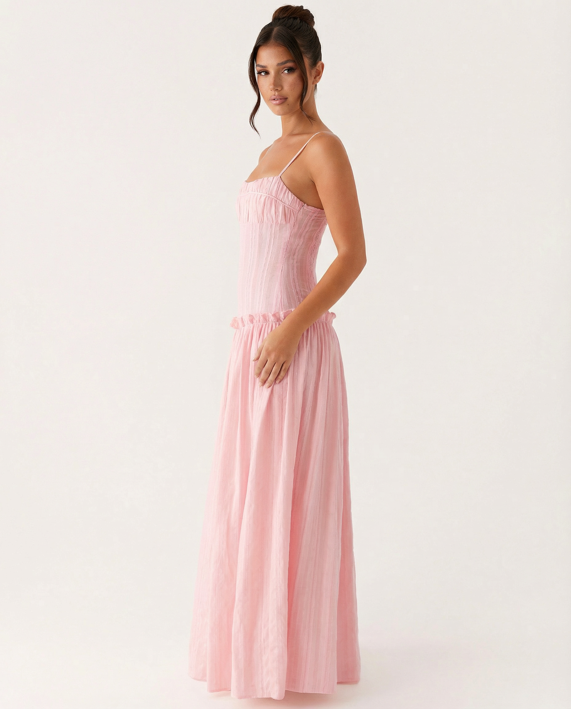 Dixie | Maxi Dress with Drop Waist and Tiered Skirt