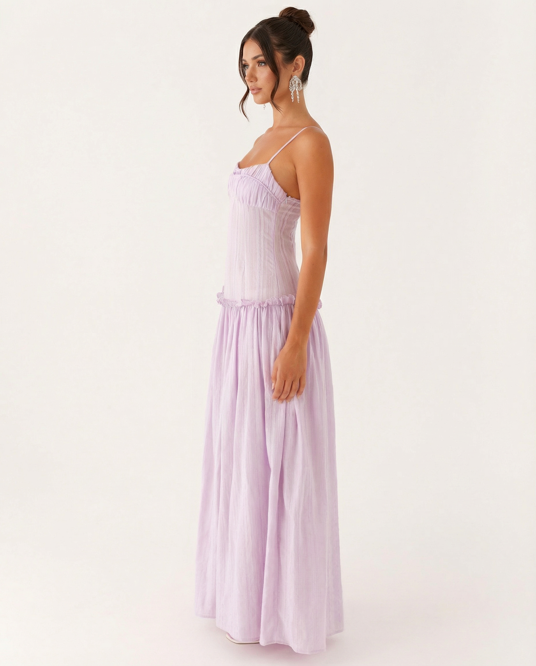 Dixie | Maxi Dress with Drop Waist and Tiered Skirt