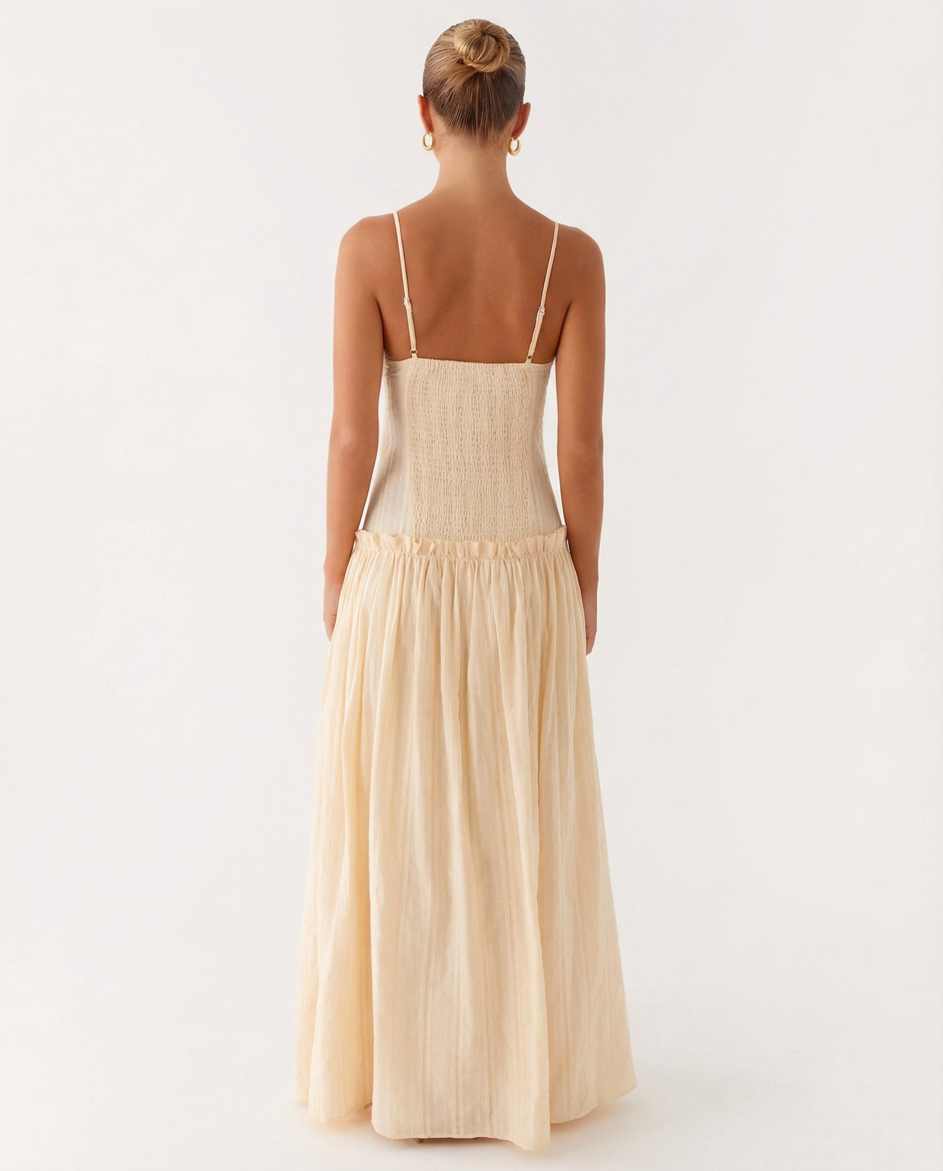 Dixie | Maxi Dress with Drop Waist and Tiered Skirt