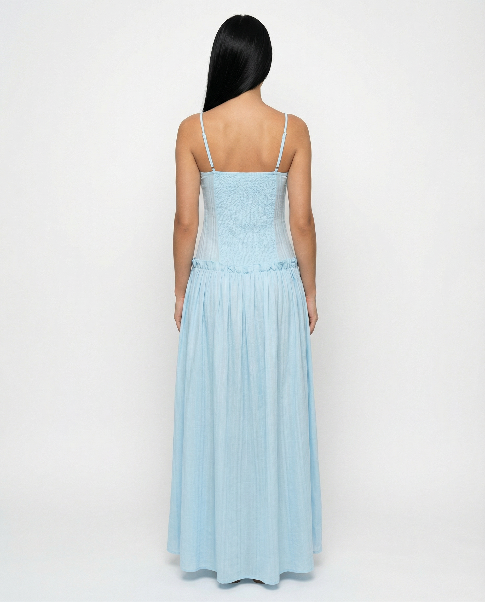 Dixie | Maxi Dress with Drop Waist and Tiered Skirt