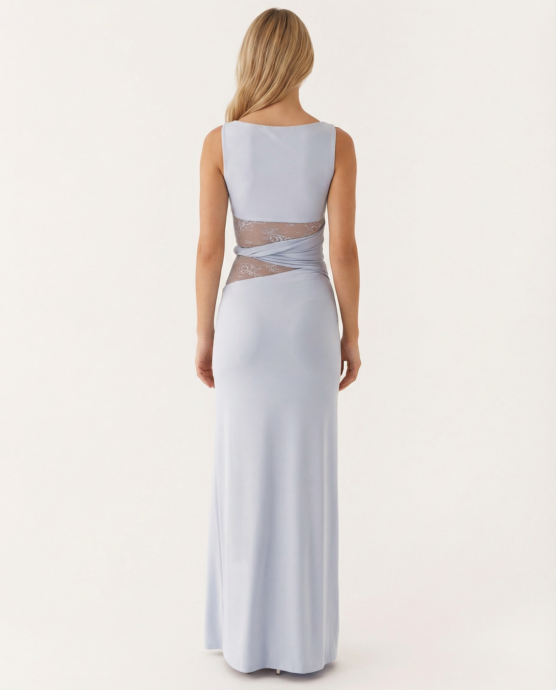 Katy | Maxi Dress with Lace Waist Cut-Out